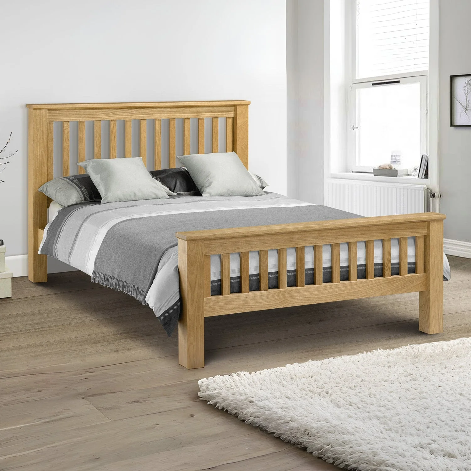 Abbot Bed Frame Superking Light Oak - Image 2