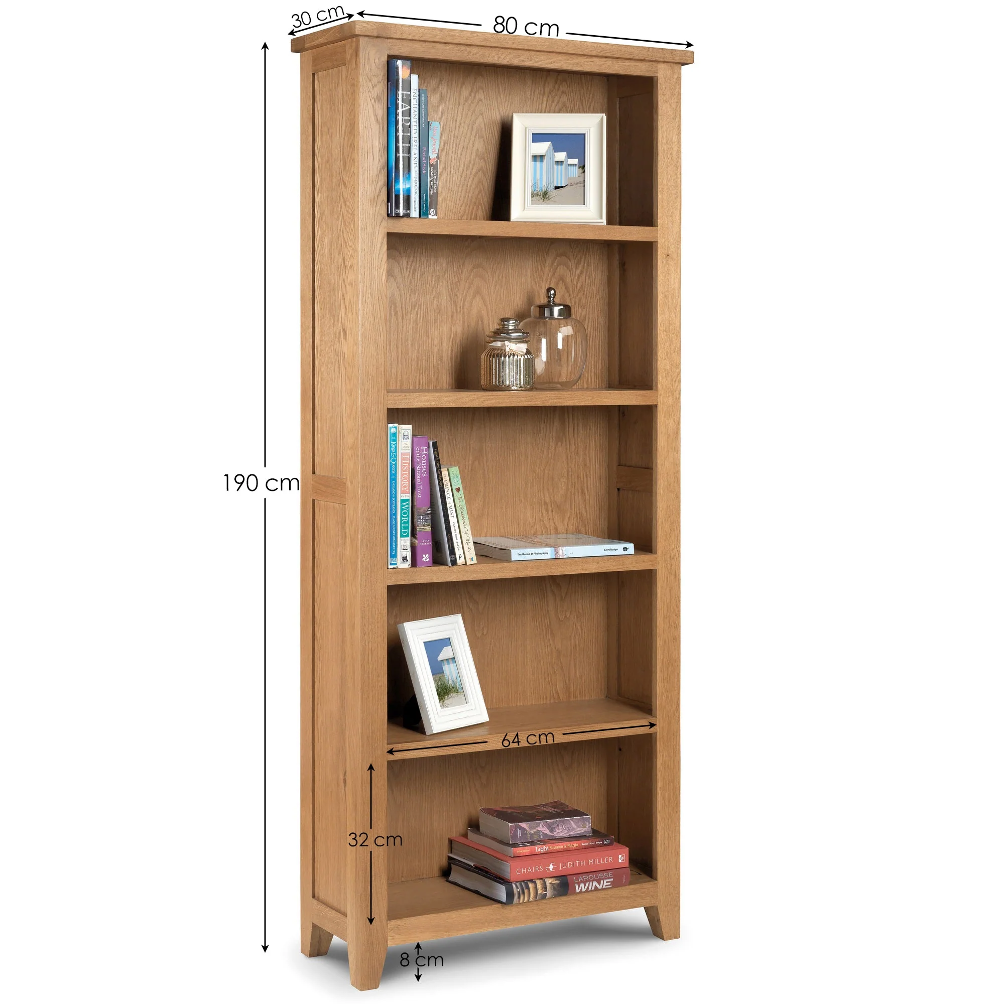 Alani Tall Bookcase Oak - Image 3