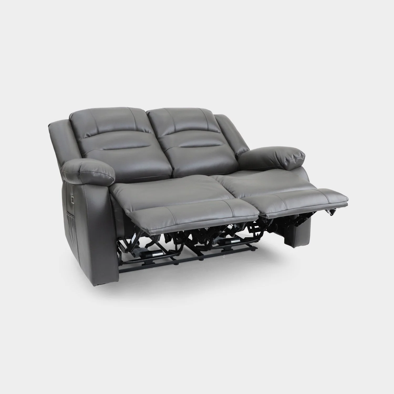 Alva Electric Recliner Sofa Grey 2 Seater - Image 3