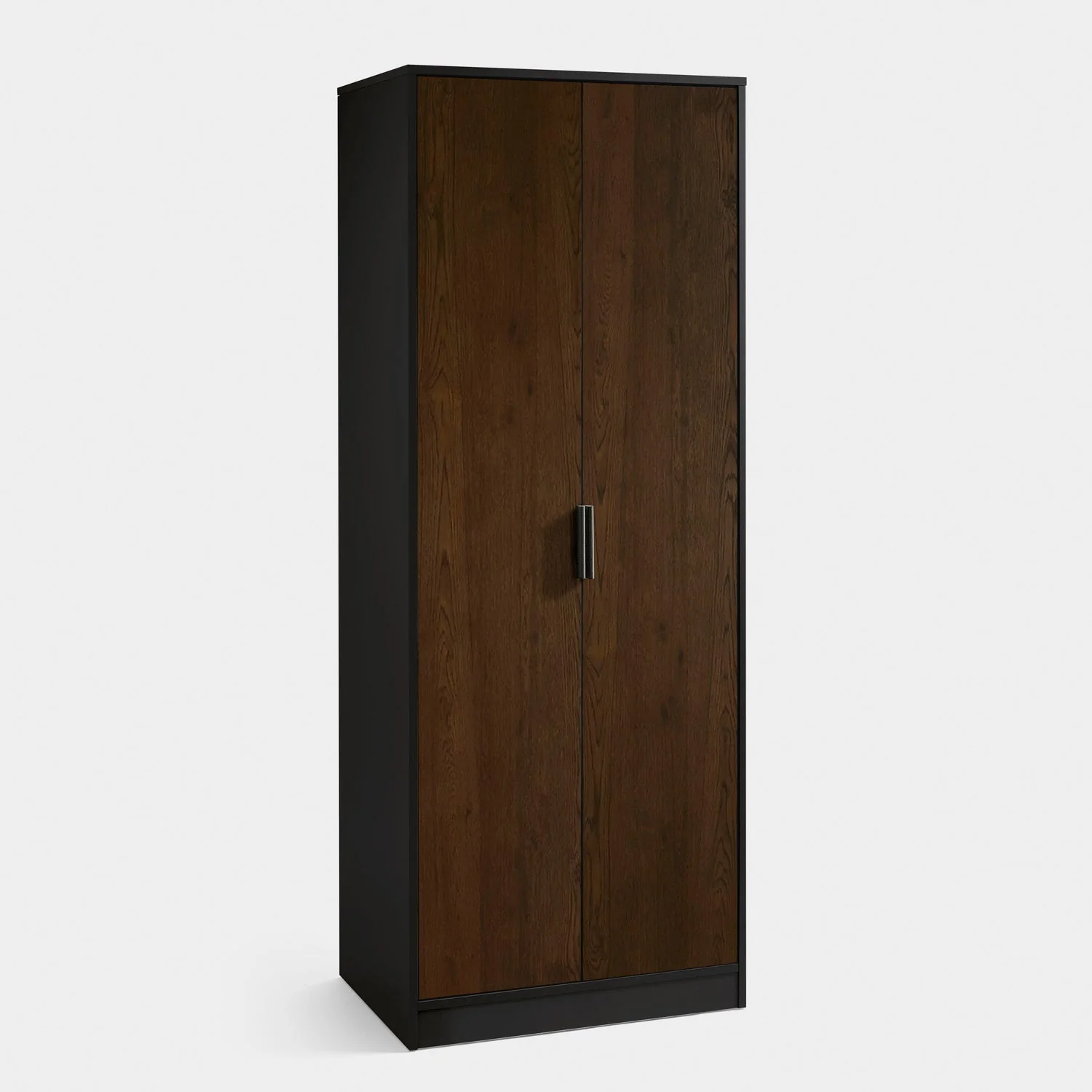Asa 2 Door Wardrobe Walnut/Black - Image 2