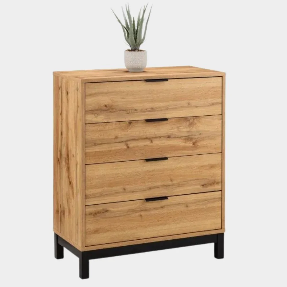 Bali Chest 4 Drawer Oak - Image 3
