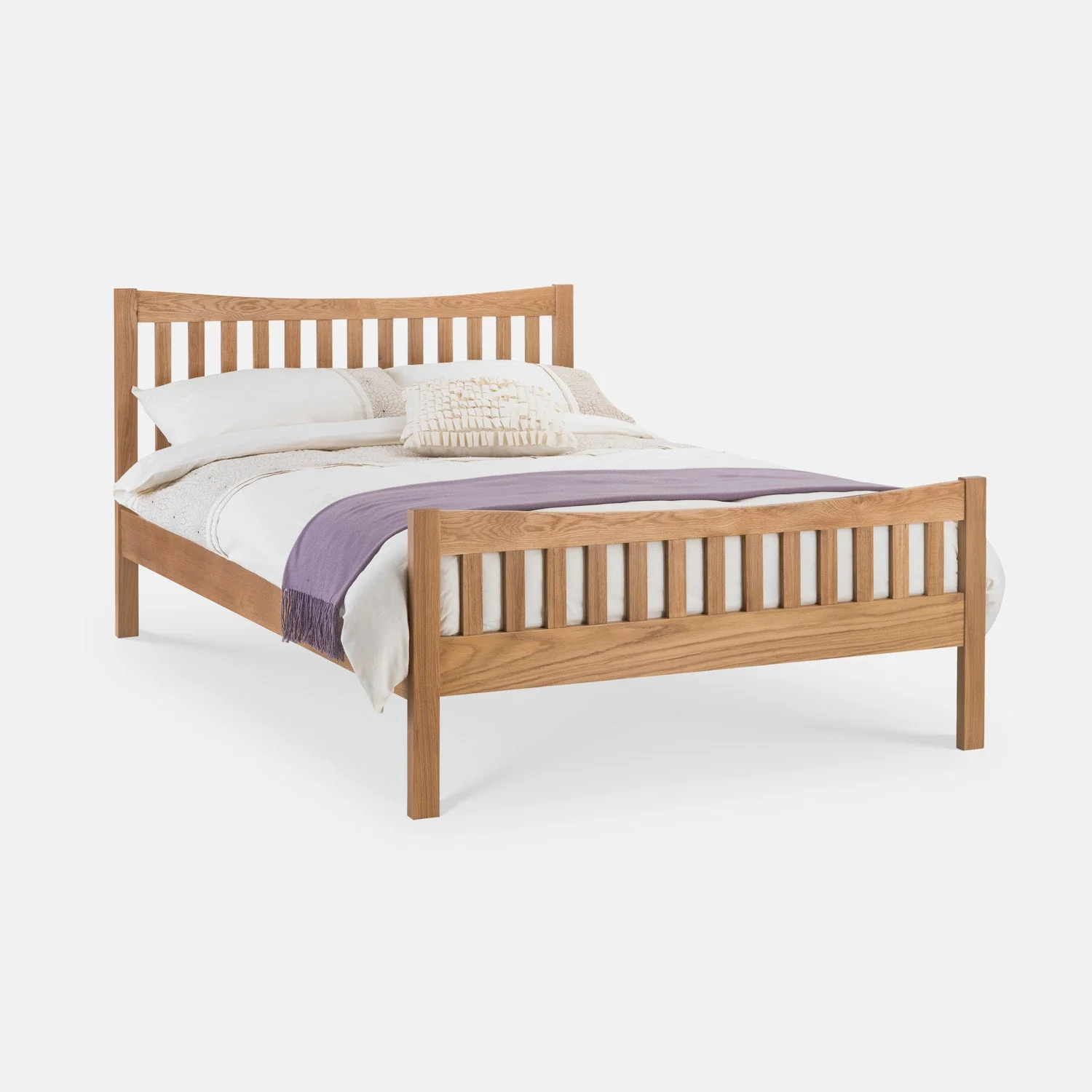 Barden Bed Frame Double Natural Oak - Image 2