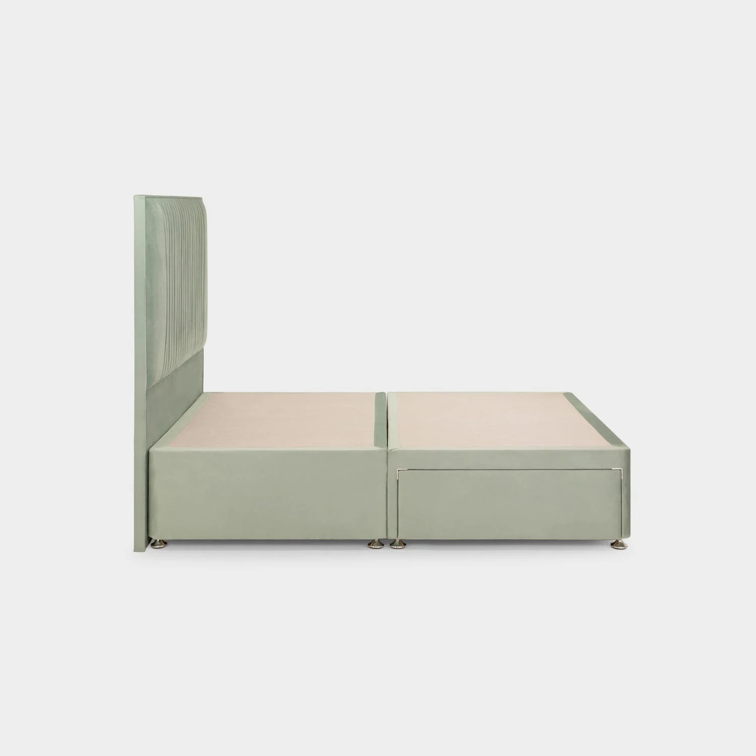 Bea 2 Drawer Bed Double Plush Sage 2 Drawers - Image 3