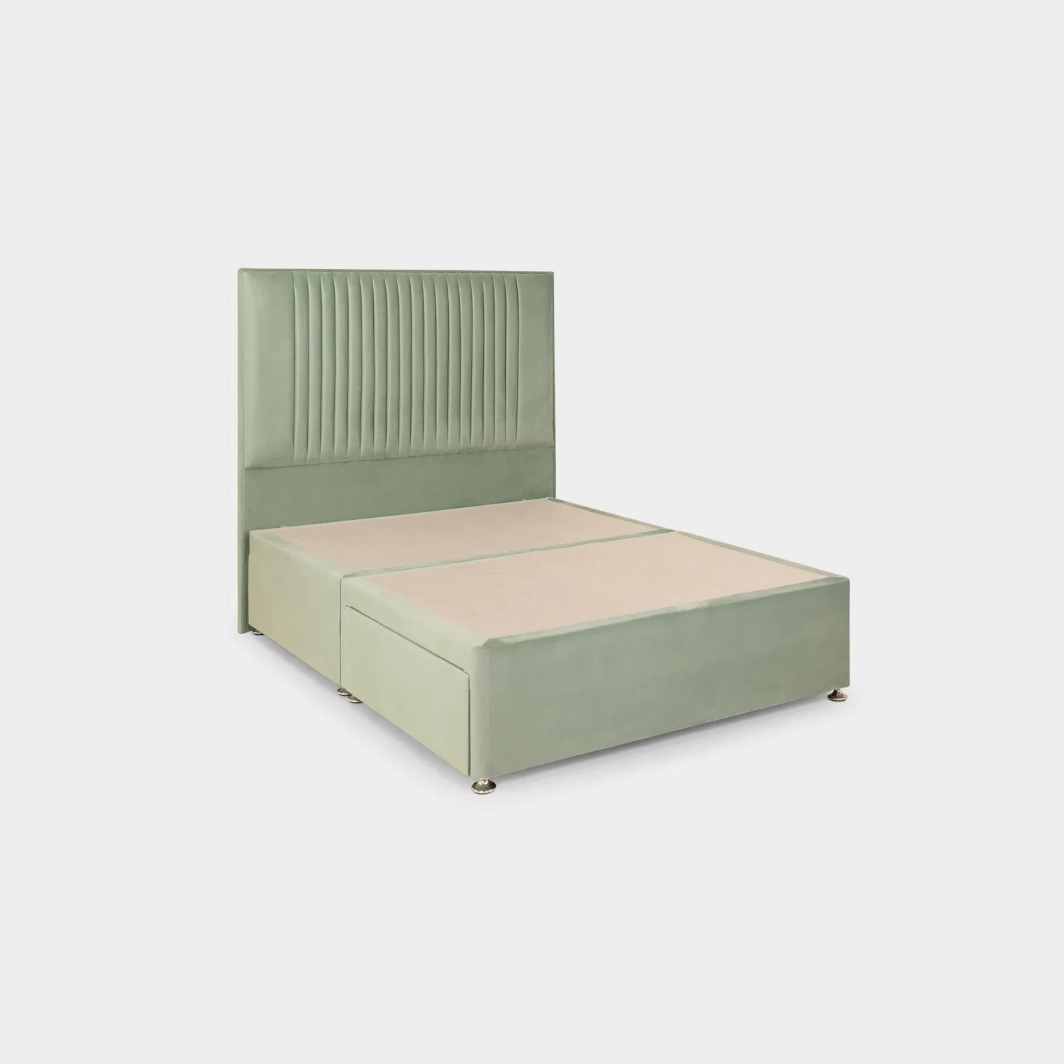 Bea 2 Drawer Bed King Plush Sage 2 Drawers - Image 2