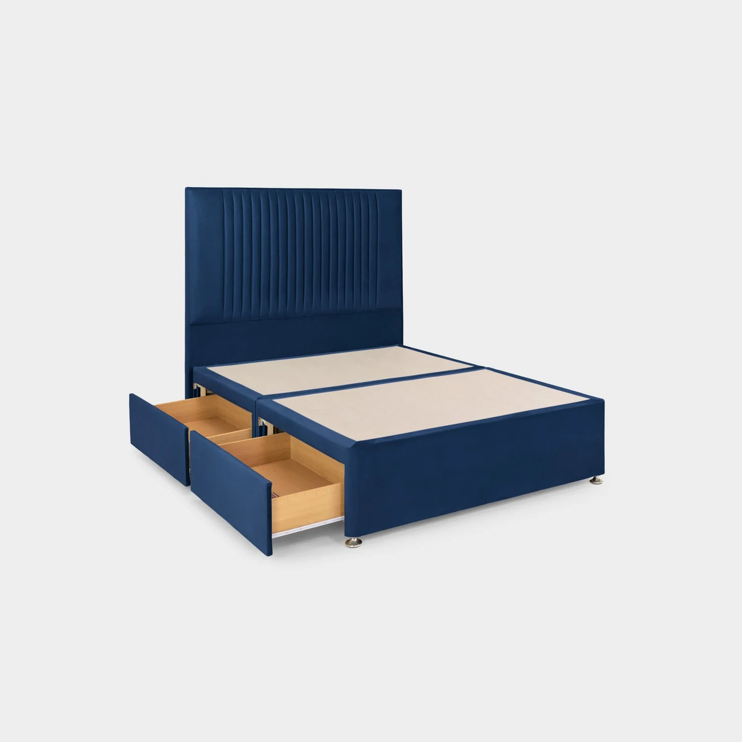 Bea 4 Drawer Bed Super King Plush Navy 4 Drawers - Image 4