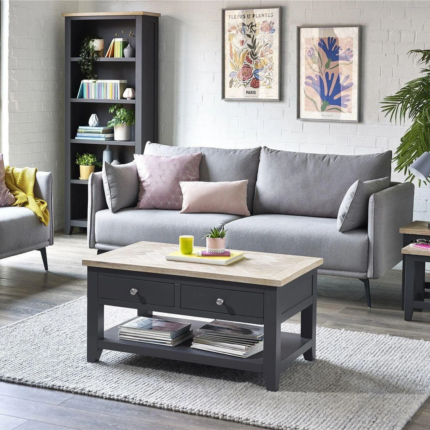 Bee Coffee Table Grey/Oak - Image 6