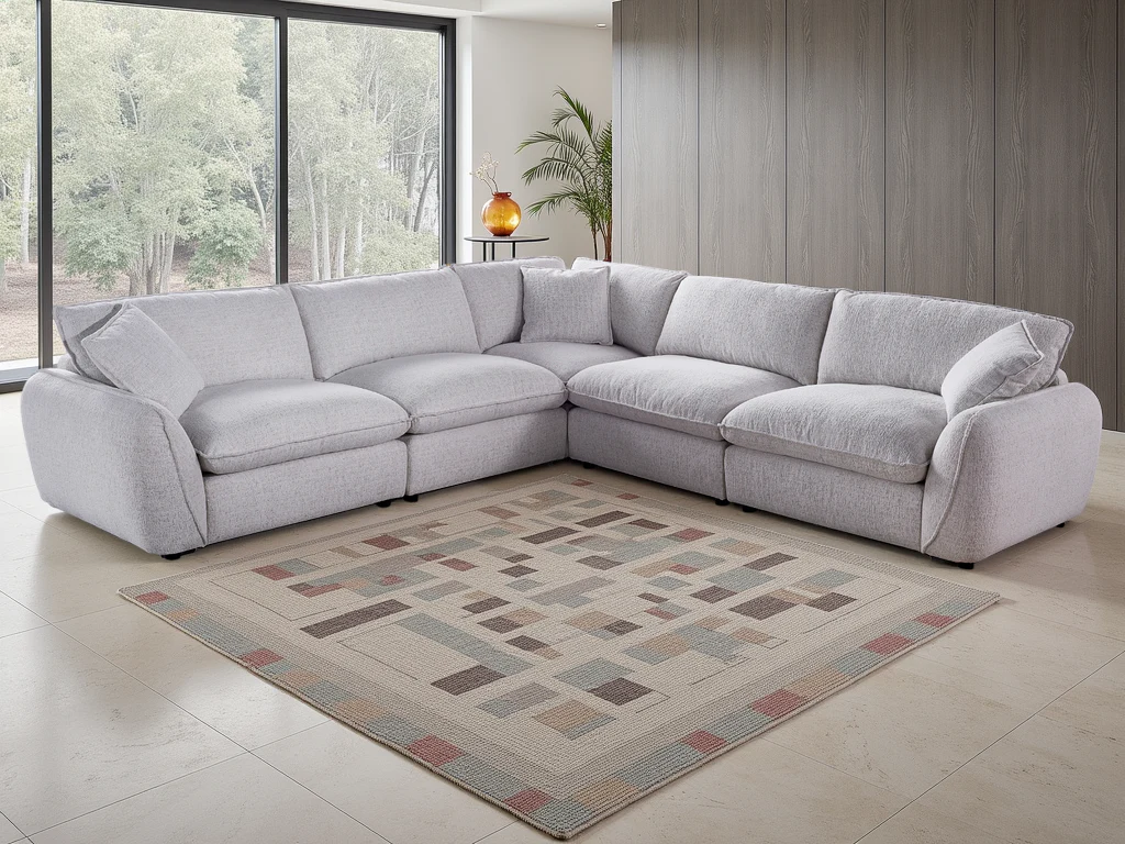 Berlin Sofa Large Corner Beige