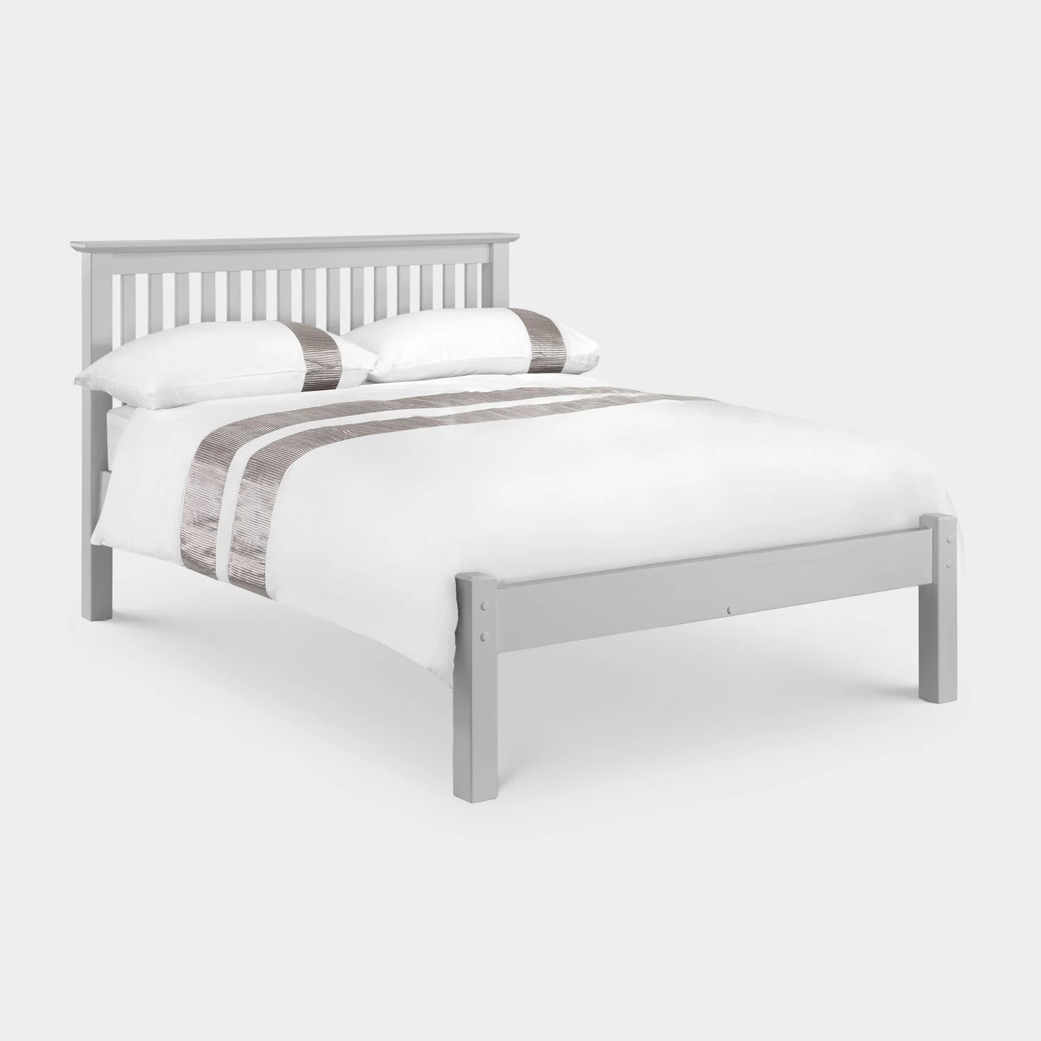 Bexley Bed Frame Double Dove Grey - Image 2