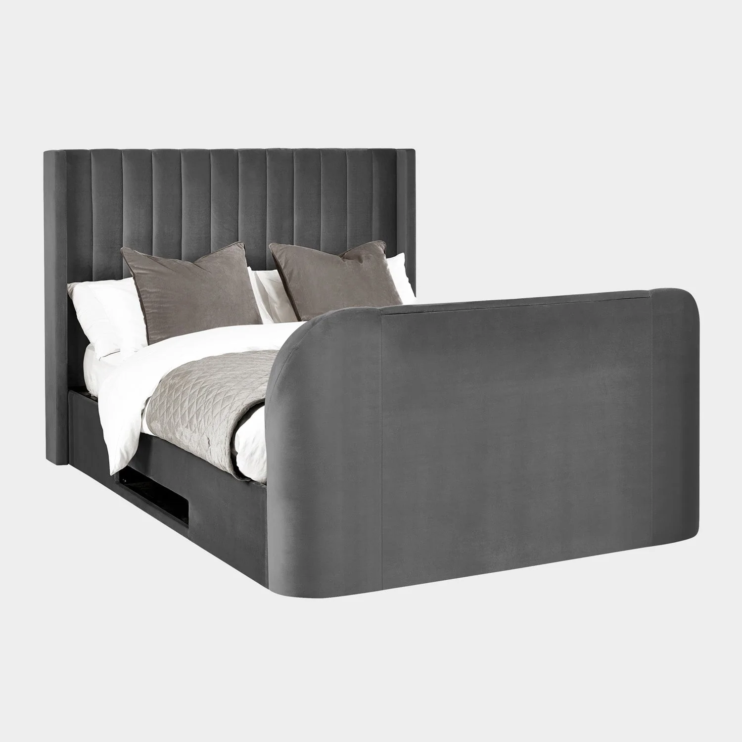 Calla Bed Frame Double Light Grey - Image 4