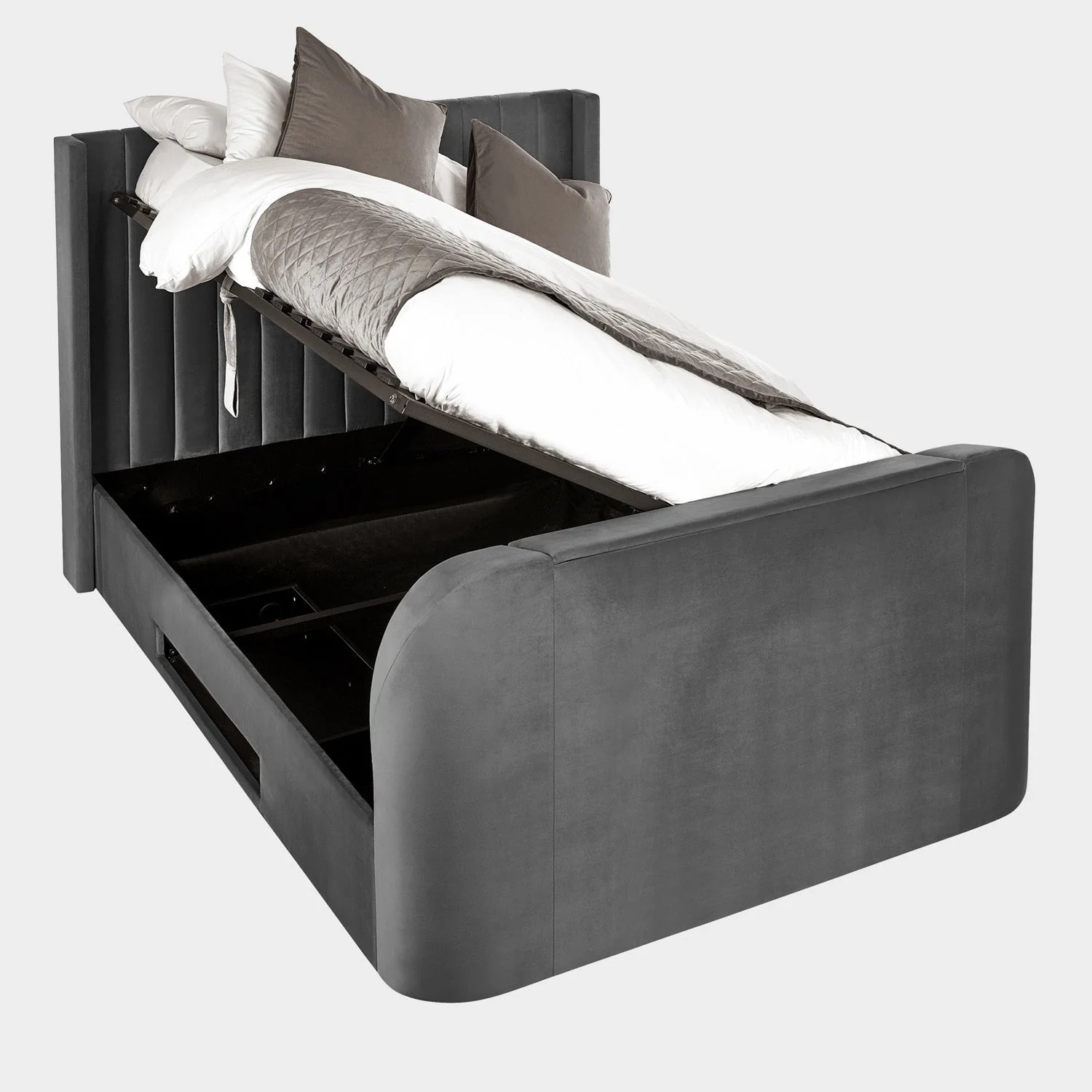 Calla Bed Frame Double Light Grey - Image 5