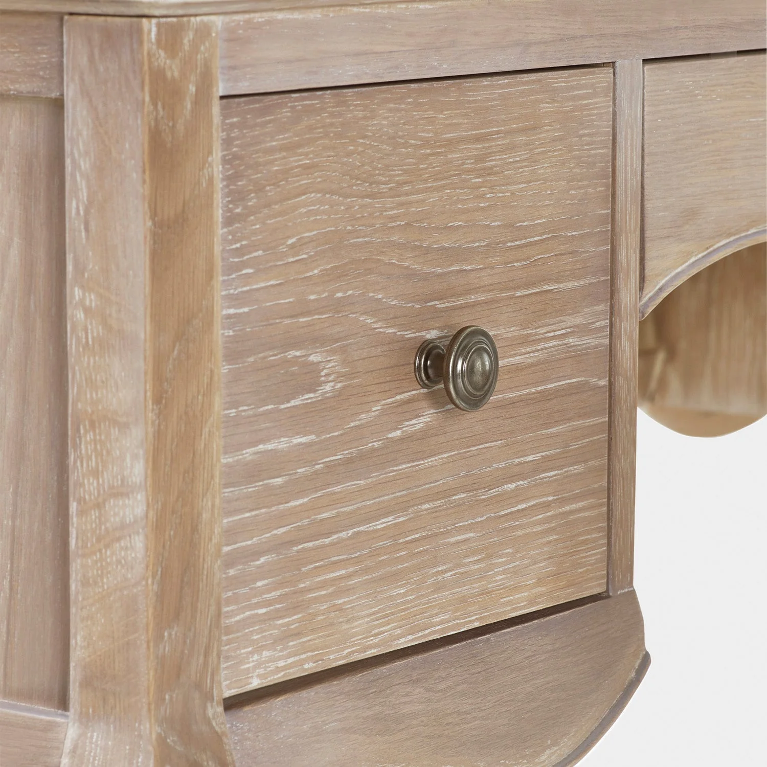 Camila Dressing Table And Stool Limed Oak - Image 5