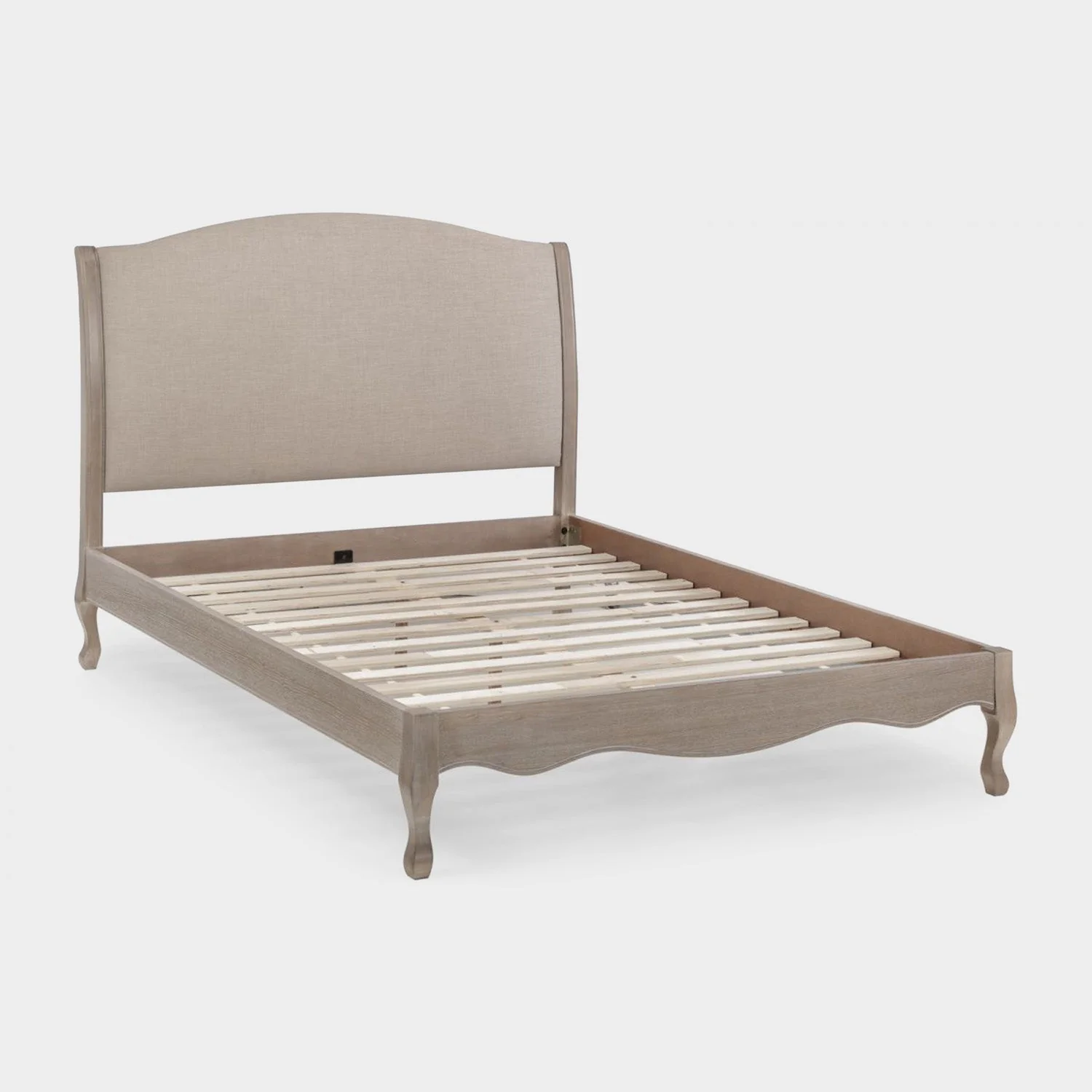Camille Bed Frame Double Beige - Image 2