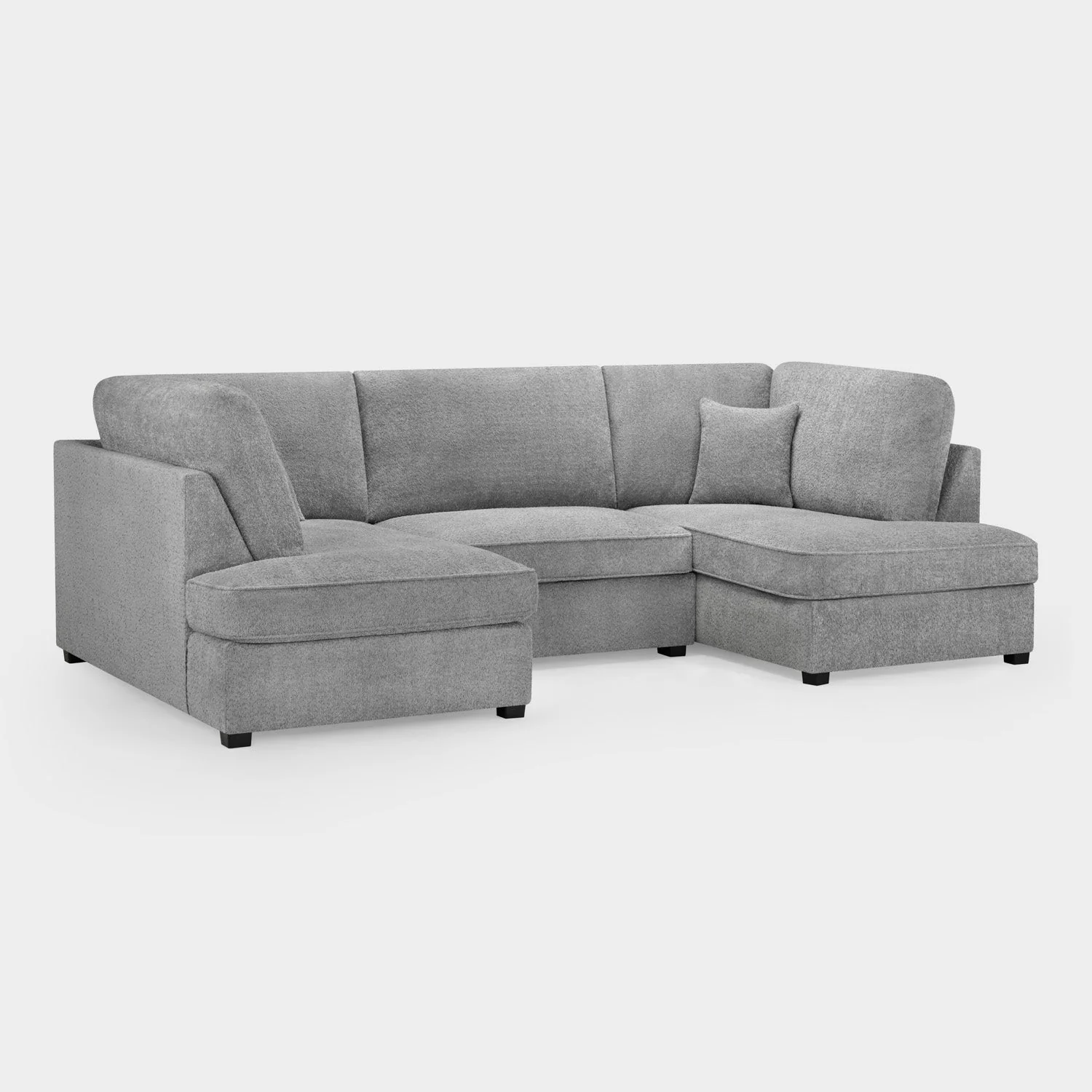 Carnaby Sofa Boucle Grey U Shape Corner - Image 5
