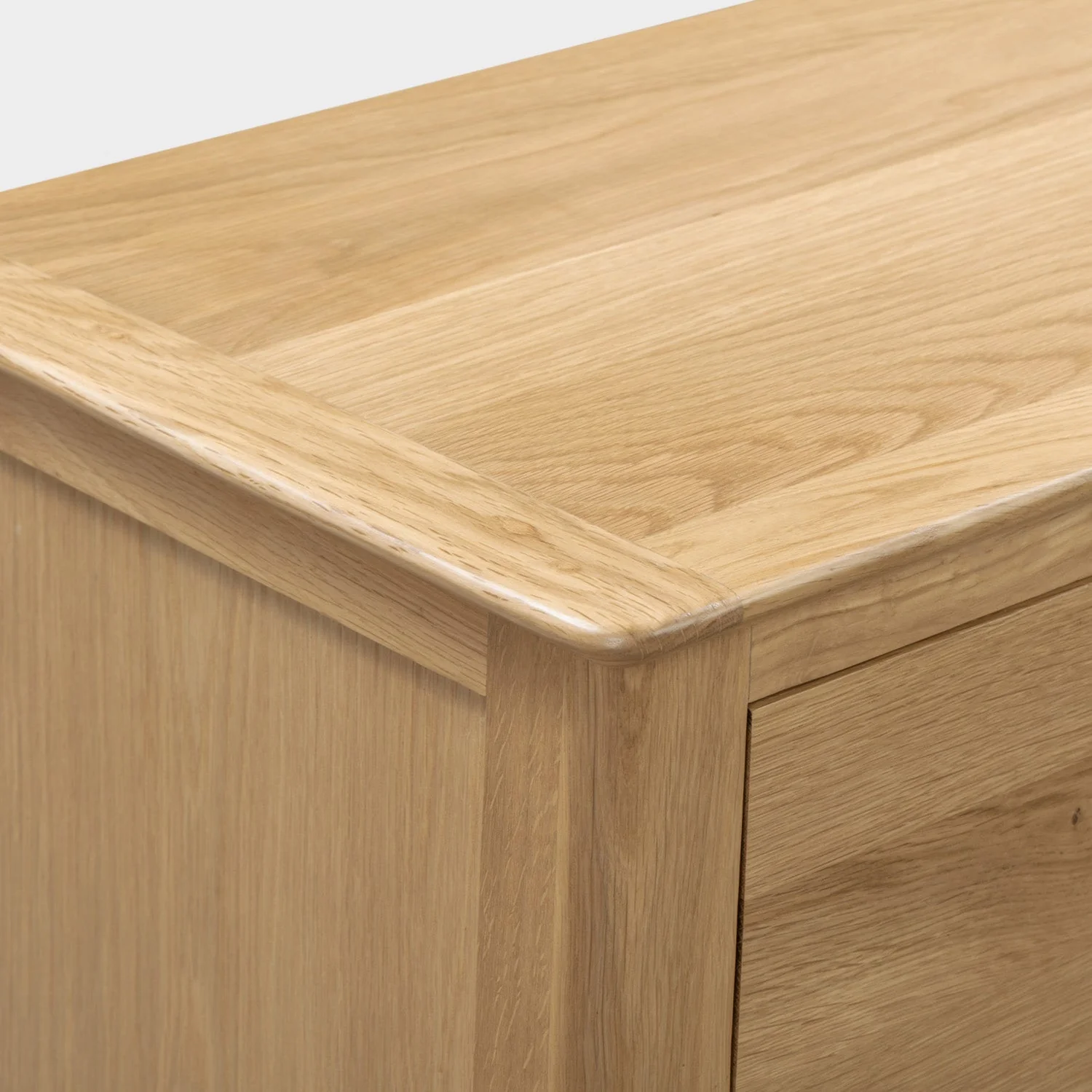 Cole Bedside Oak 3 Drawer - Image 7