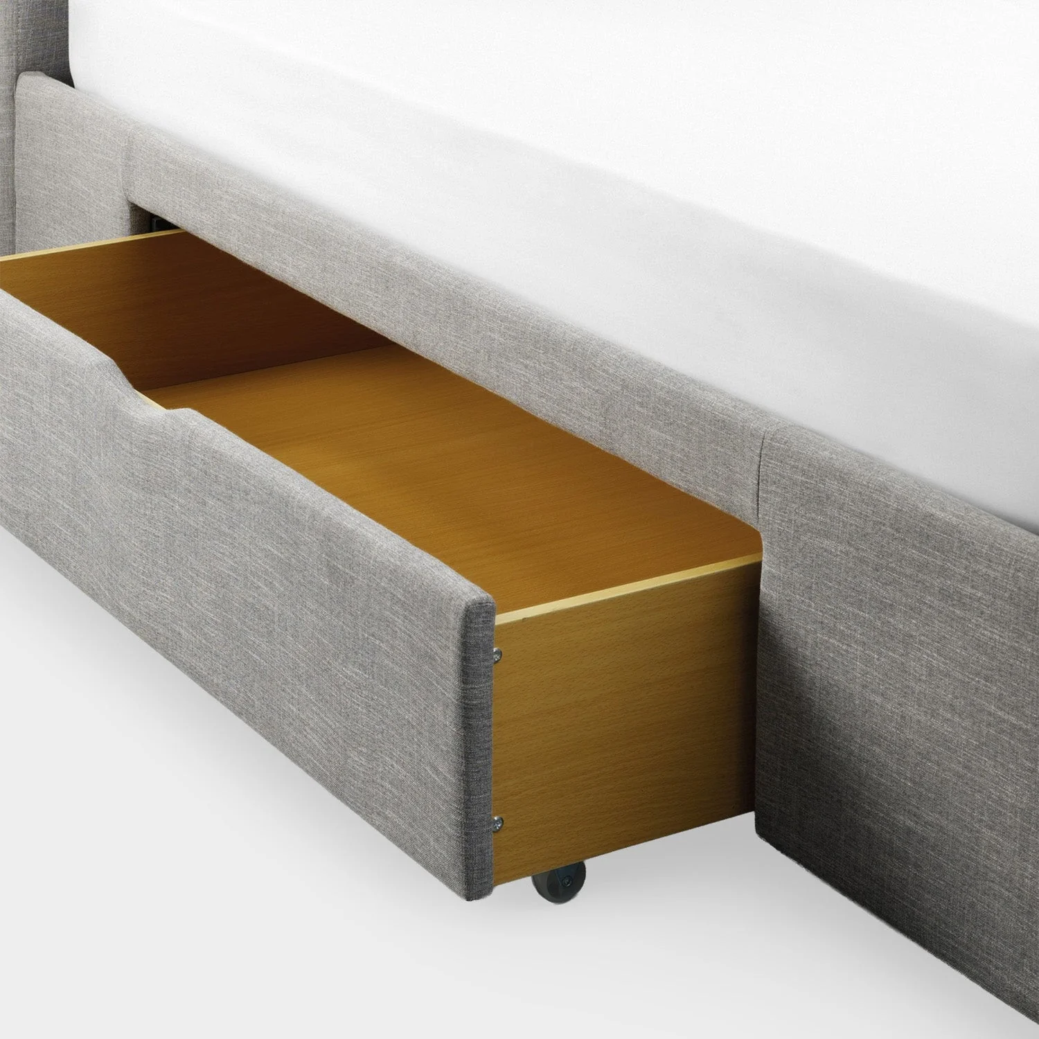 Como Bed Frame Kingsize Light Grey - Image 3