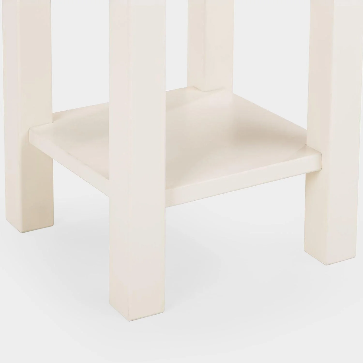 Connie Side Table Ivory/Oak - Image 3