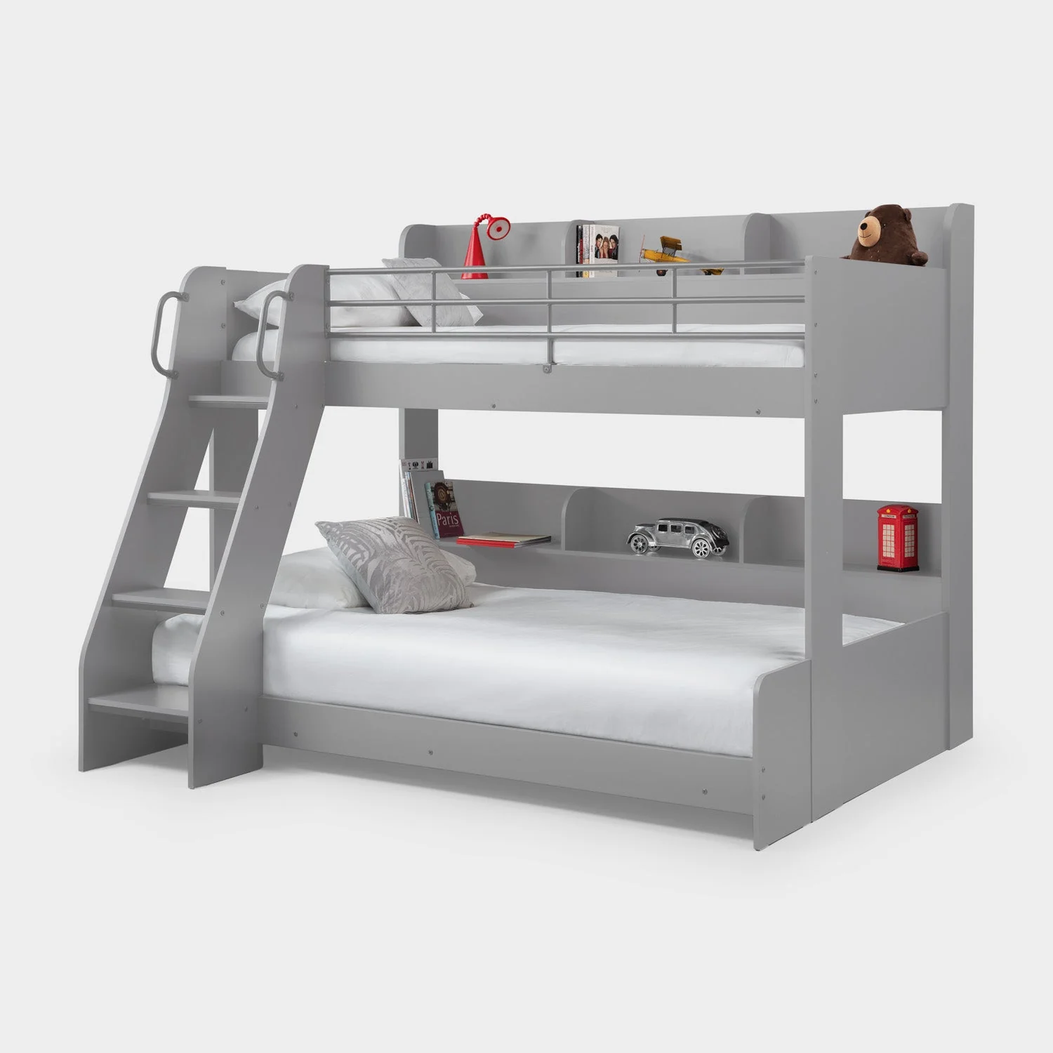 Dune Triple Sleeper Bed Light Grey - Image 2