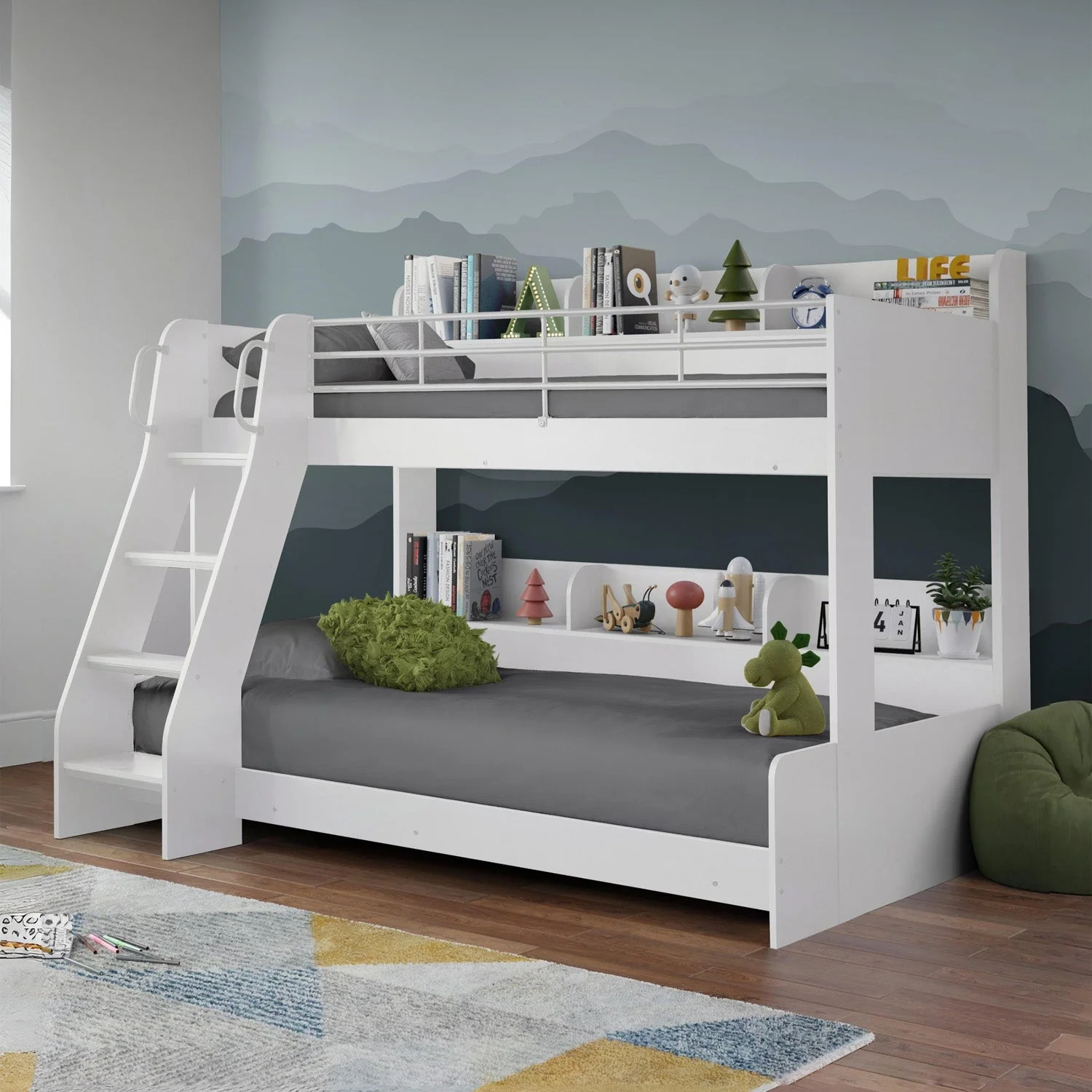 Dune Triple Sleeper Bed White