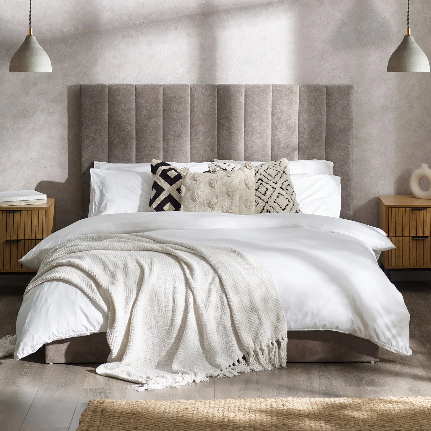 Emilla Bed Frame Double Grey
