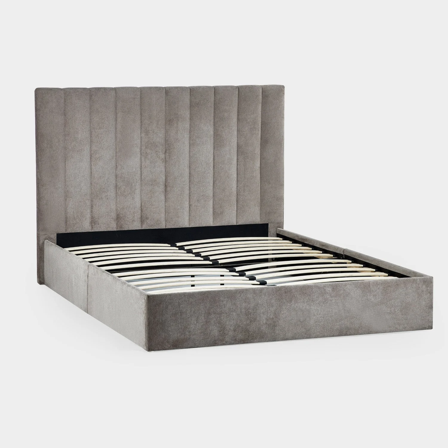 Emilla Bed Frame Double Grey - Image 4