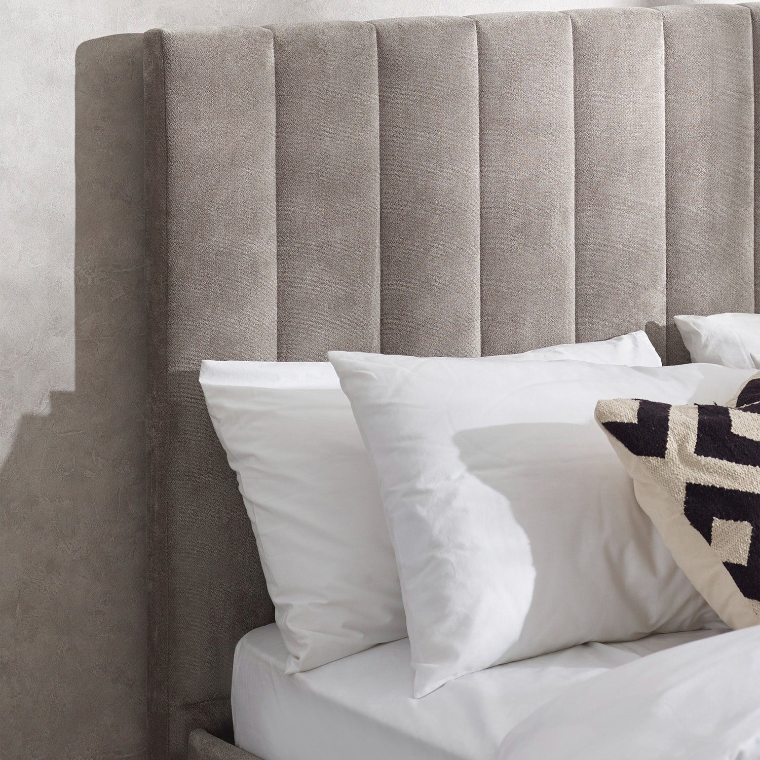 Emilla Bed Frame Kingsize Grey - Image 6