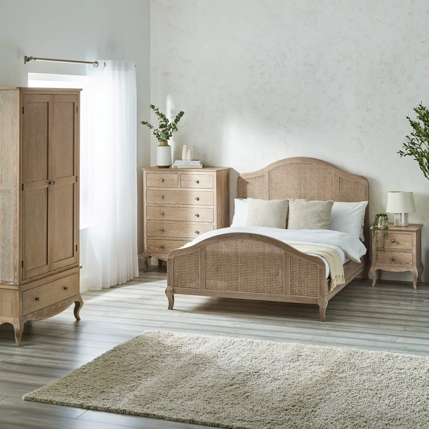 Flora Bed Frame Double Light Oak - Image 8