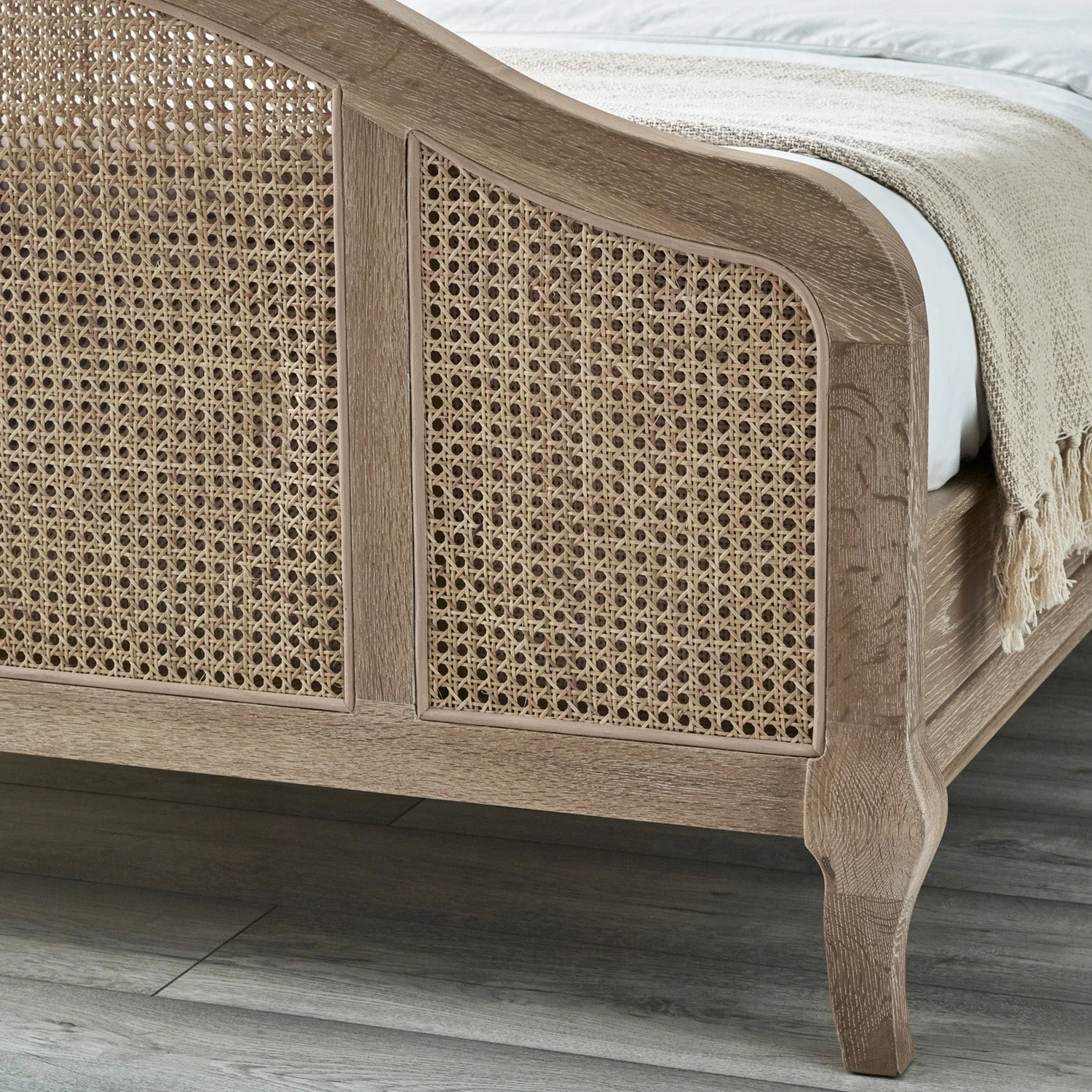 Flora Bed Frame Kingsize Light Oak - Image 5