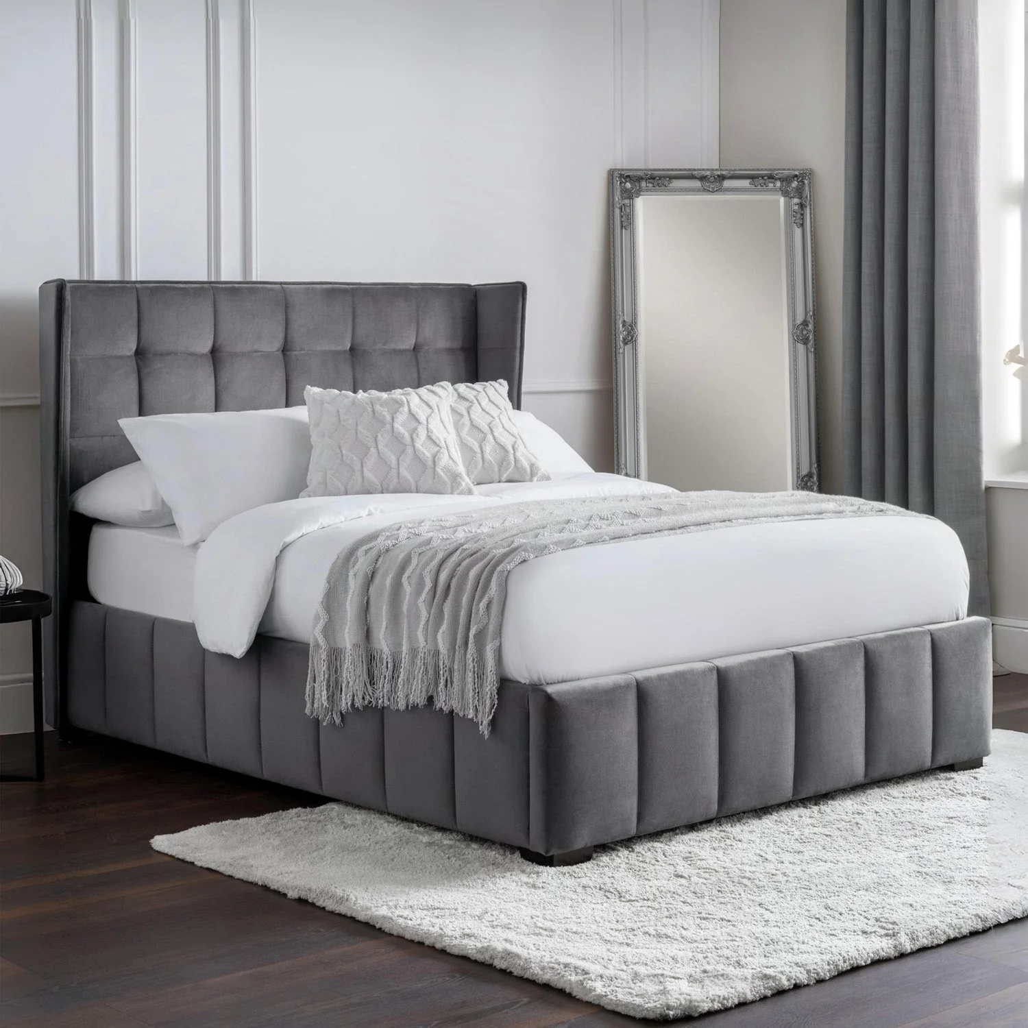 Gila Bed Frame Double Light Grey