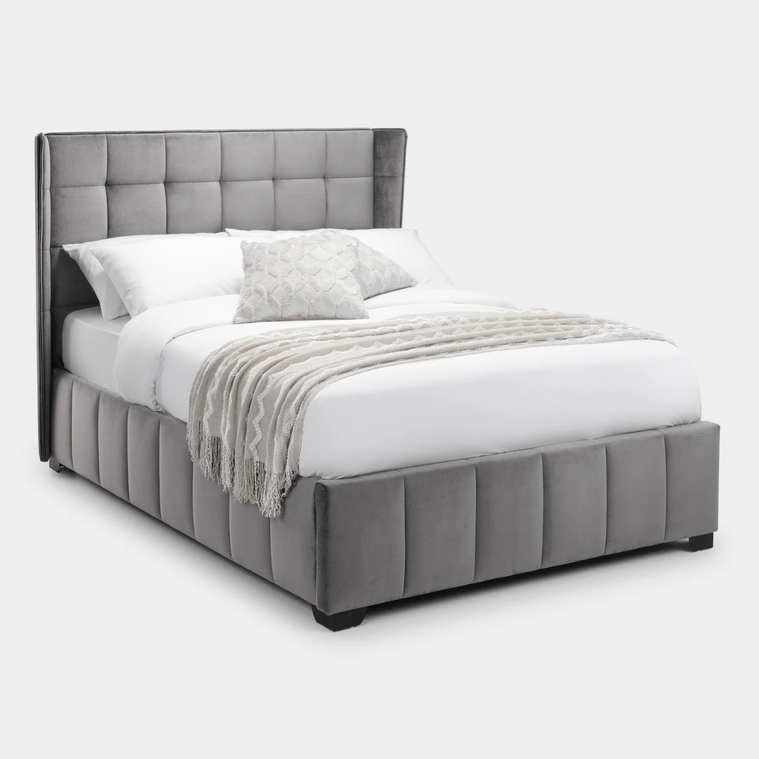 Gila Bed Frame Double Light Grey - Image 2