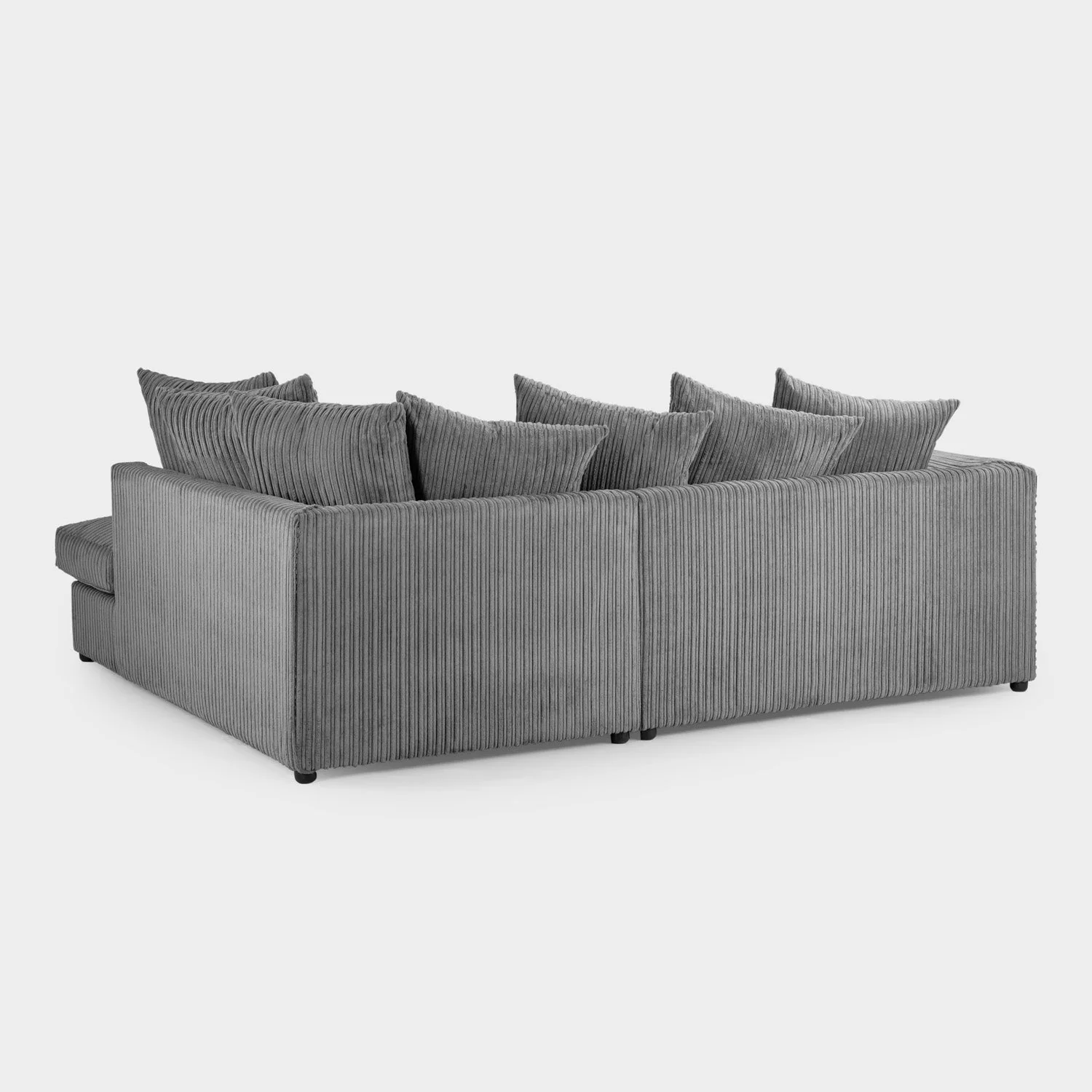 Harley Jumbo Sofa Grey Right Hand Facing Corner - Image 3