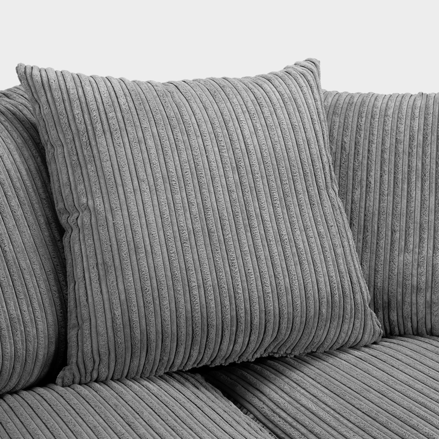 Harley Jumbo Sofa Grey Right Hand Facing Corner - Image 5