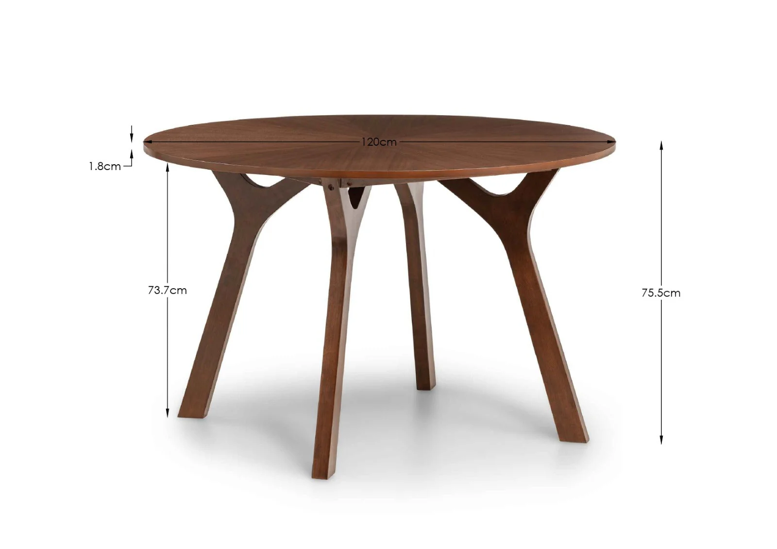 Hawk Round Table Walnut - Image 5