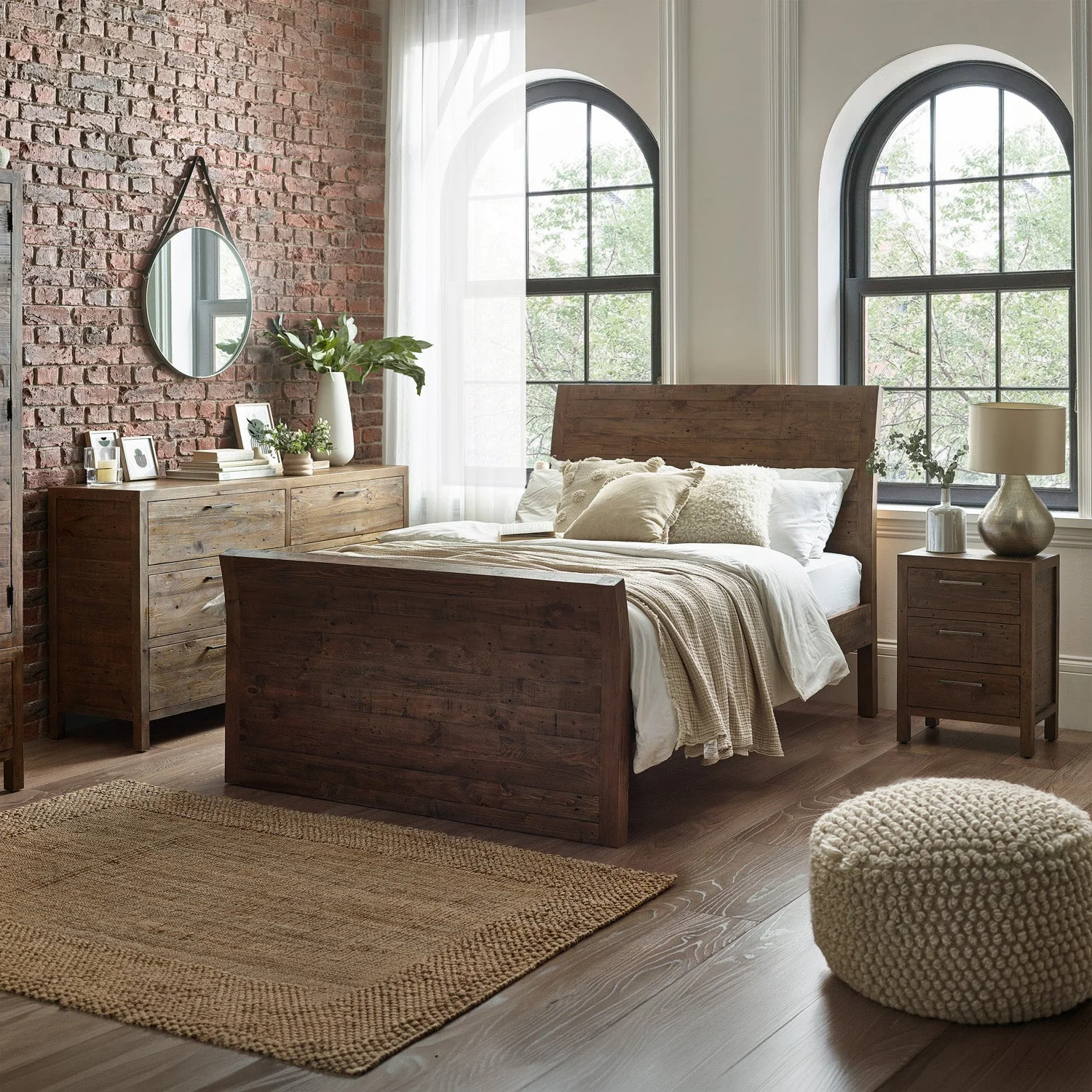 Haze Bed Frame Double Cashew