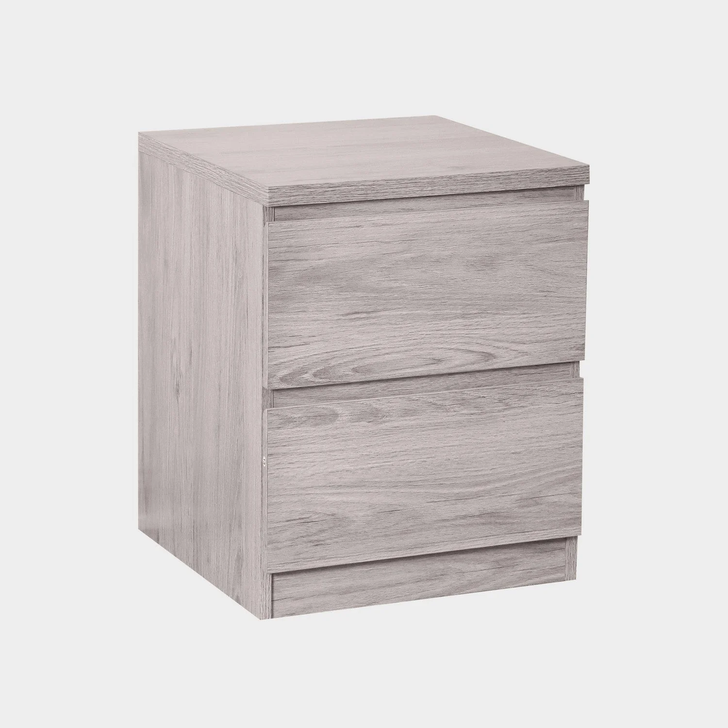 Jade 2 Drawer Bedside Grey Oak - Image 2