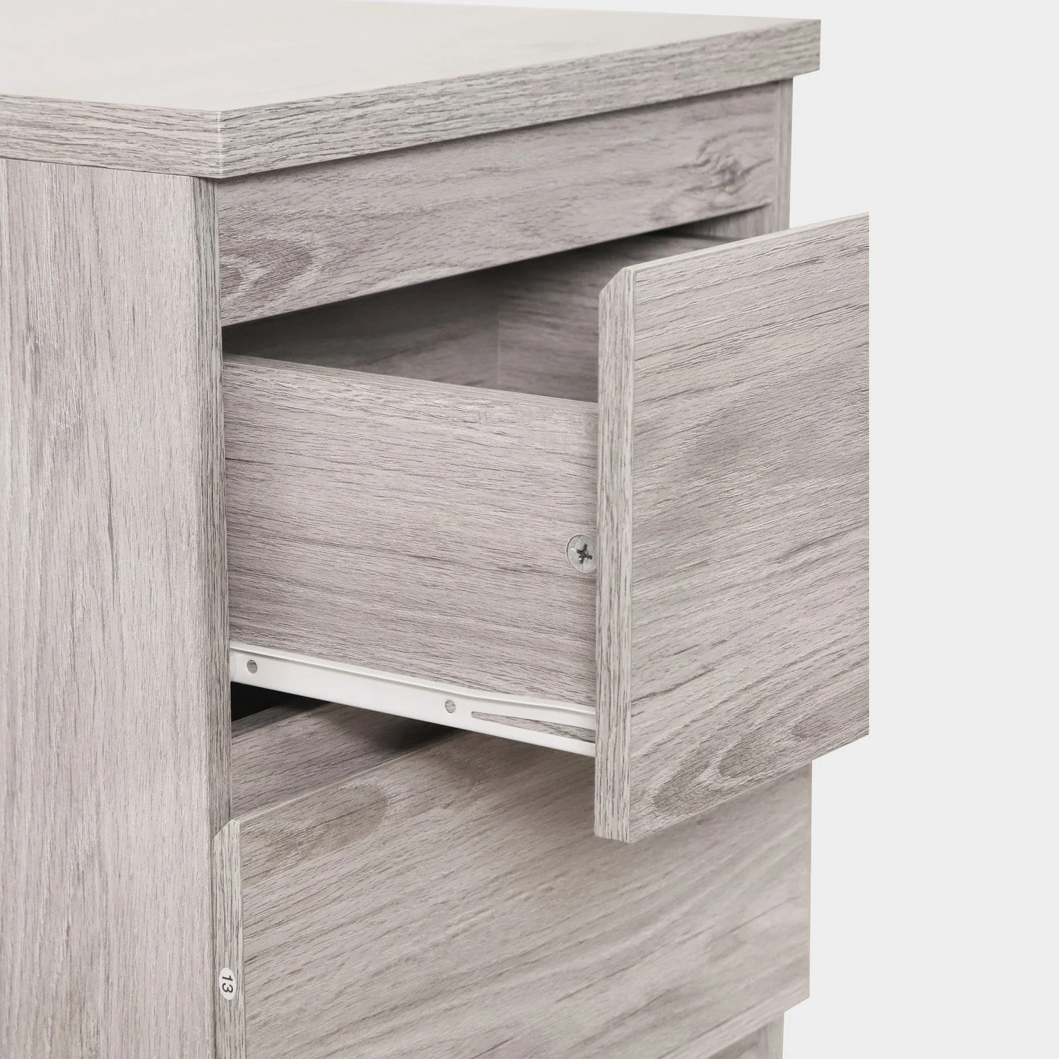 Jade 2 Drawer Bedside Grey Oak - Image 5