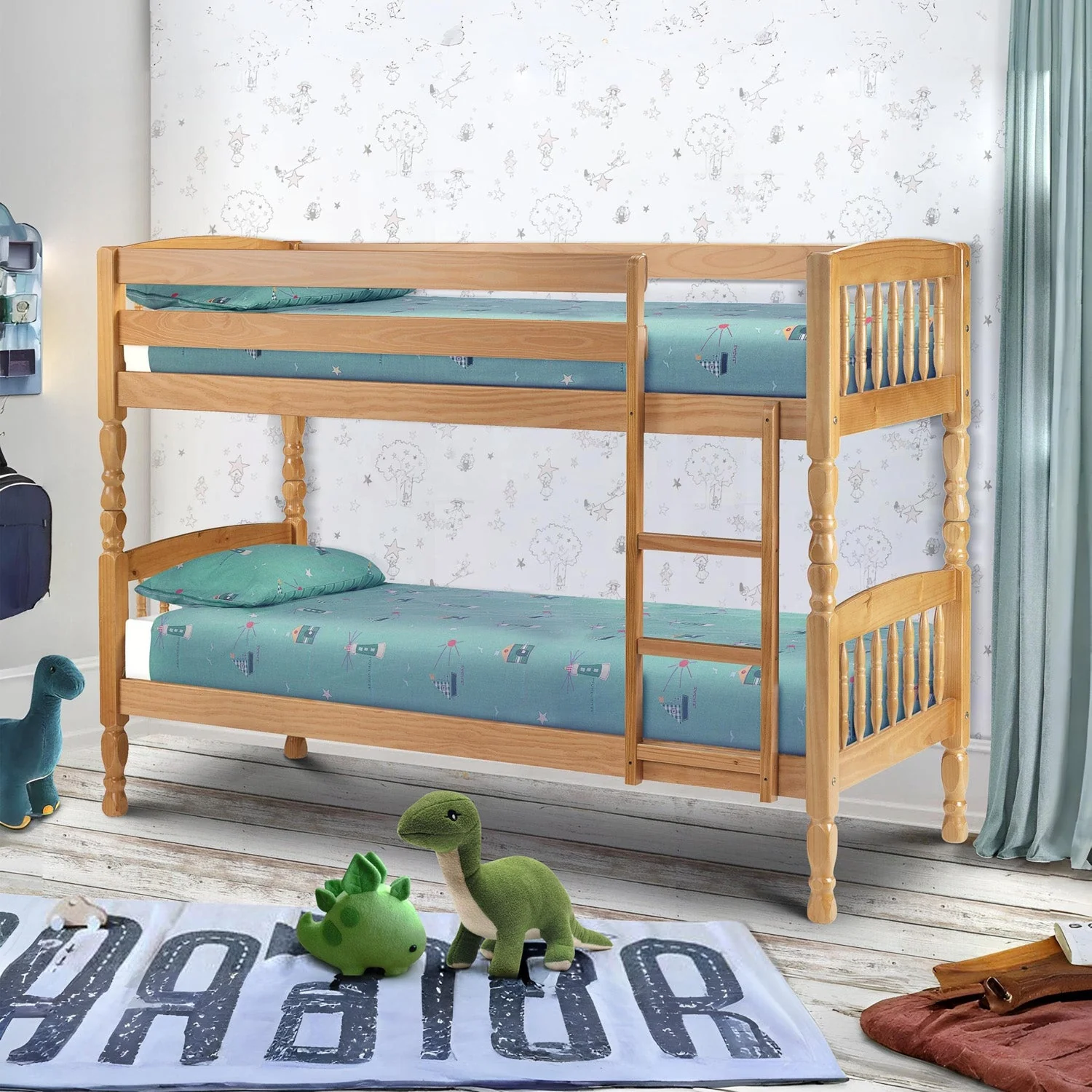 Leo Bunk Bed Antique Pine