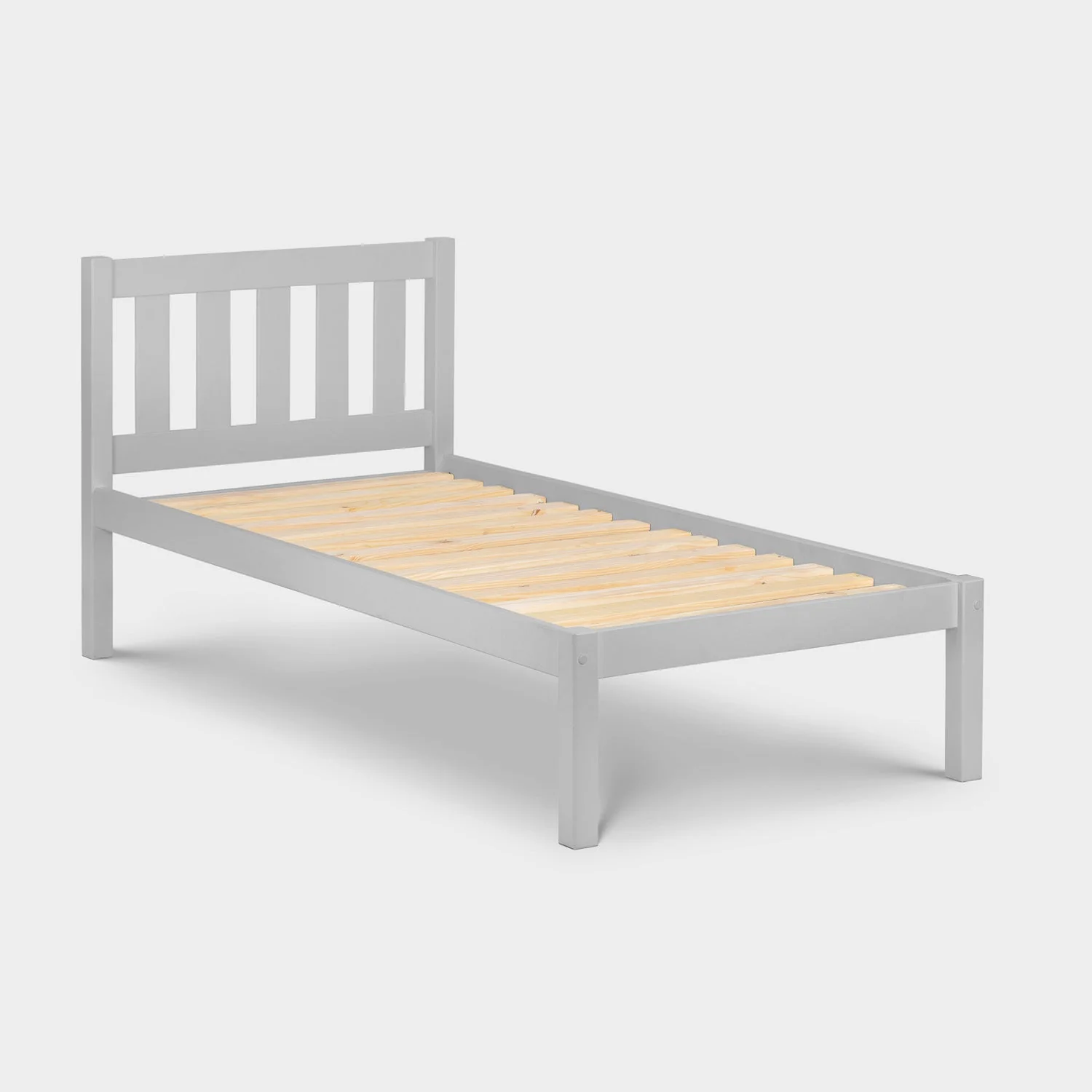 Livia Bed Frame Single Dove Grey - Image 4