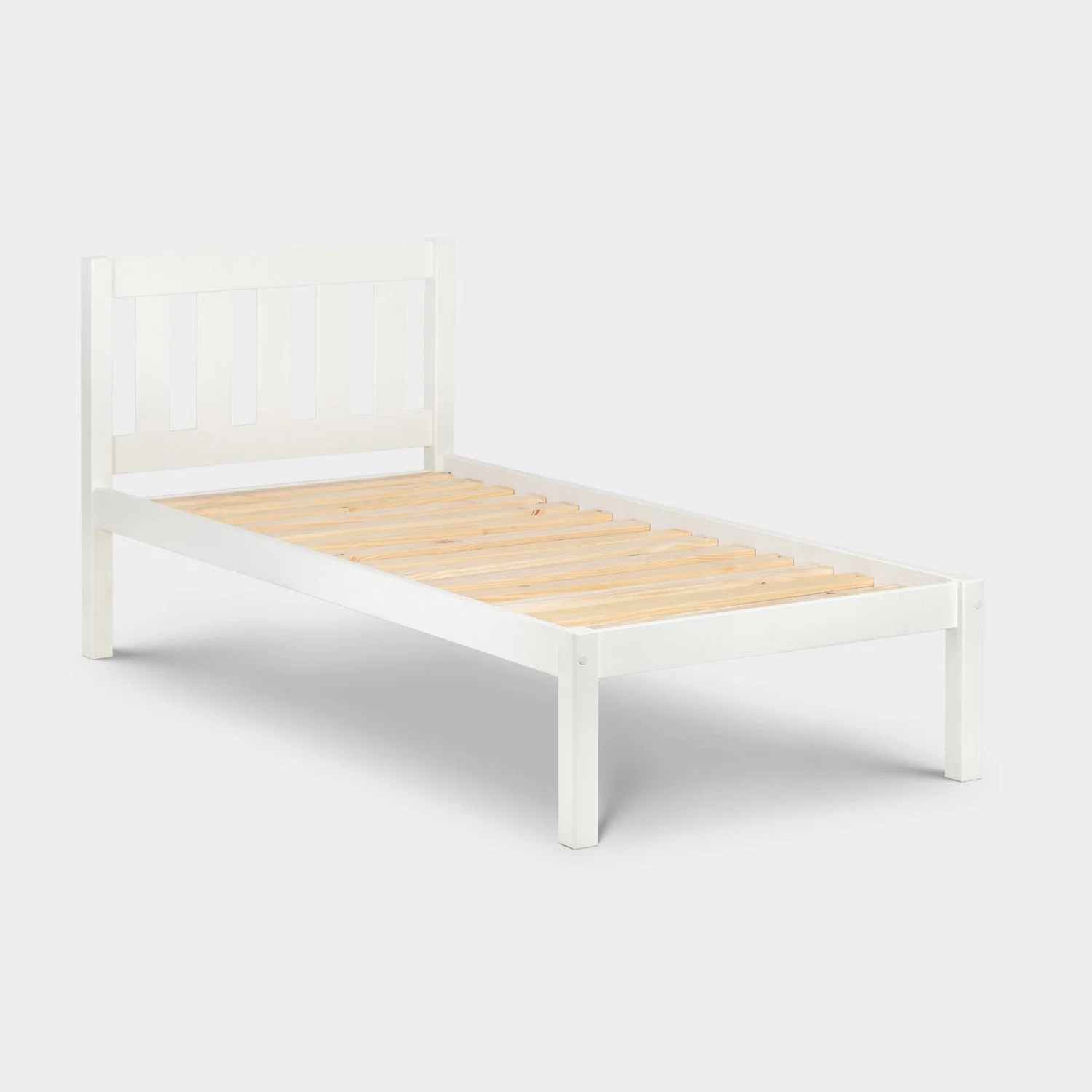 Livia Bed Frame Single Surf White - Image 3