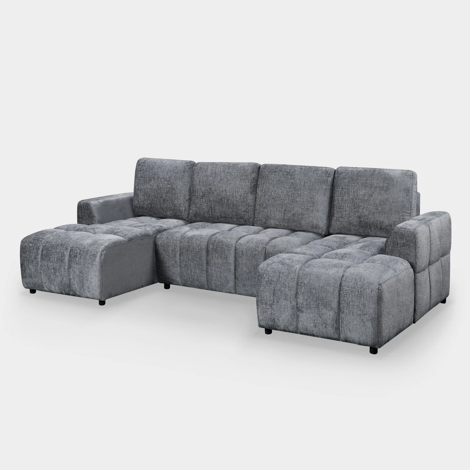 Lora Sofa Bed U Shape Corner Graphite - Image 3