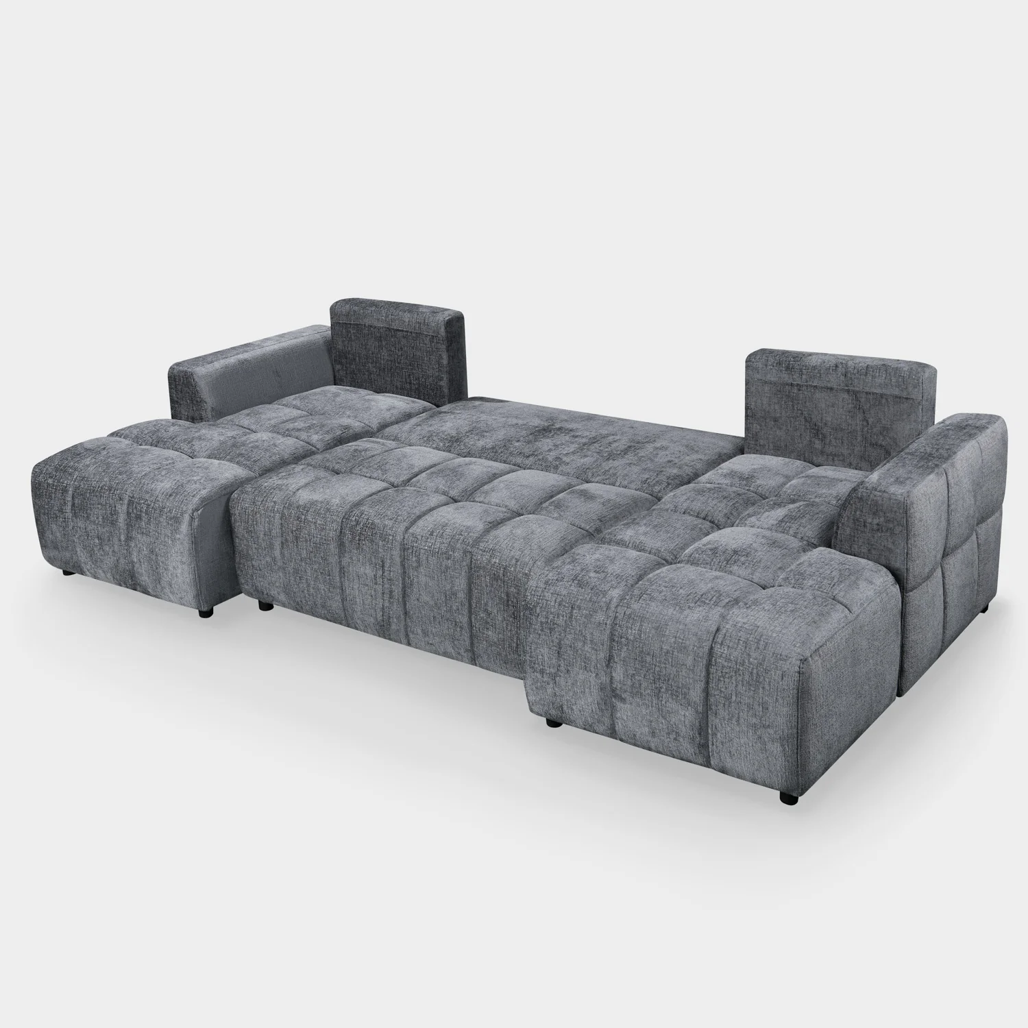 Lora Sofa Bed U Shape Corner Graphite - Image 6