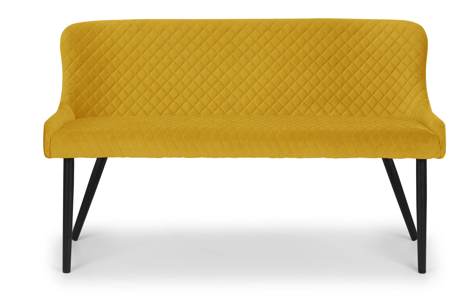 Lumin High Back Bench Mustard/Black - Image 2
