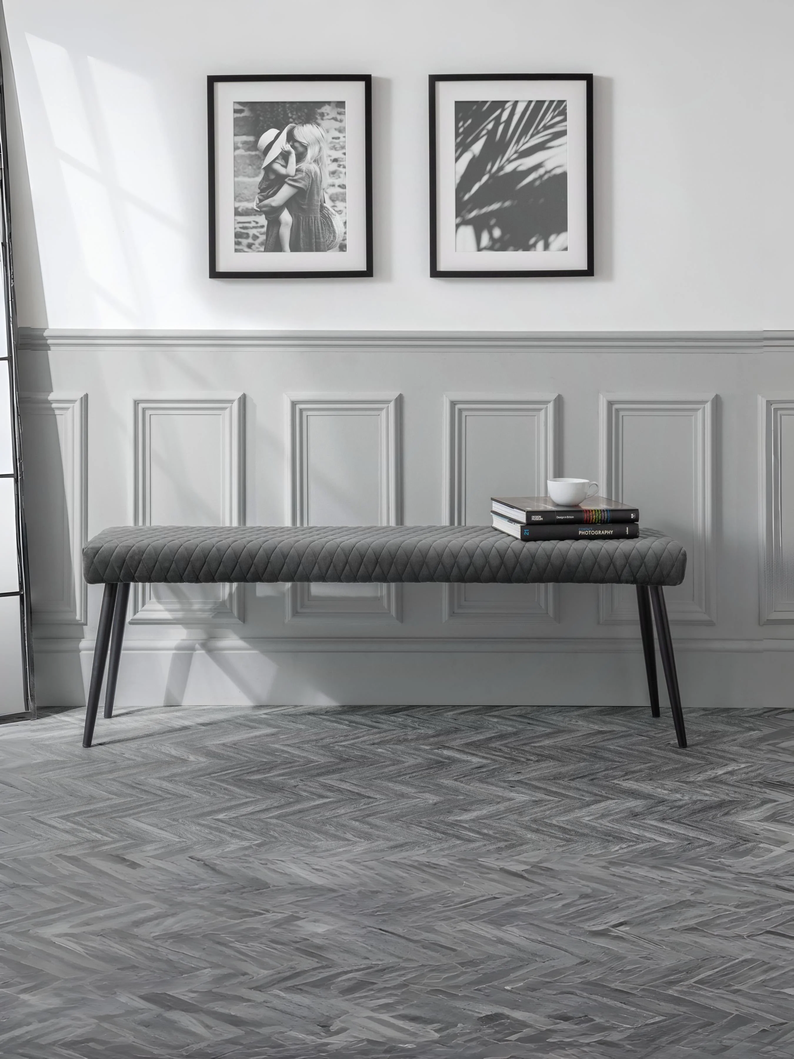 Lumin Low Bench Grey/Black