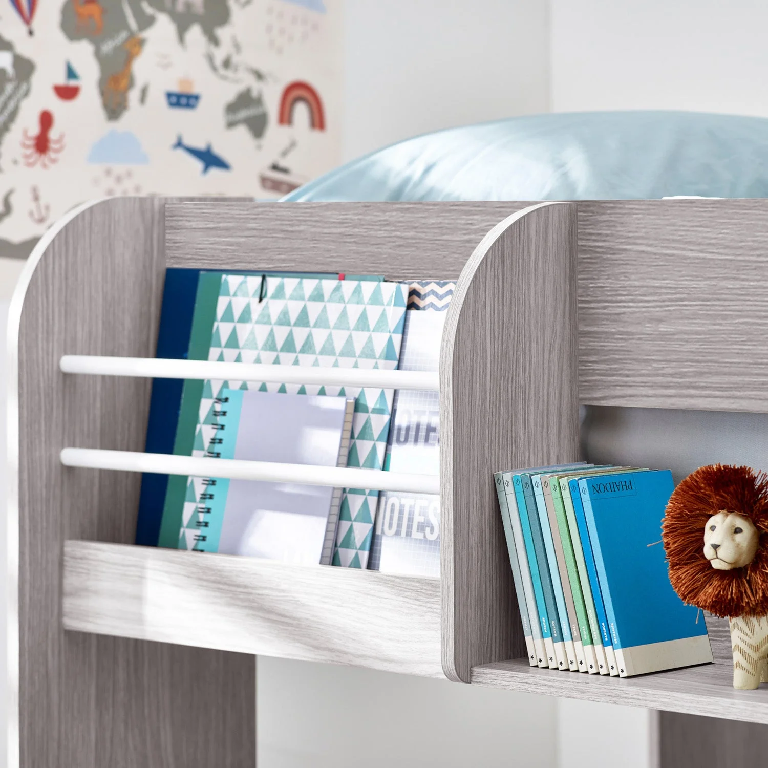 Mana Bunk And Underbed Bed Grey Oak - Image 6