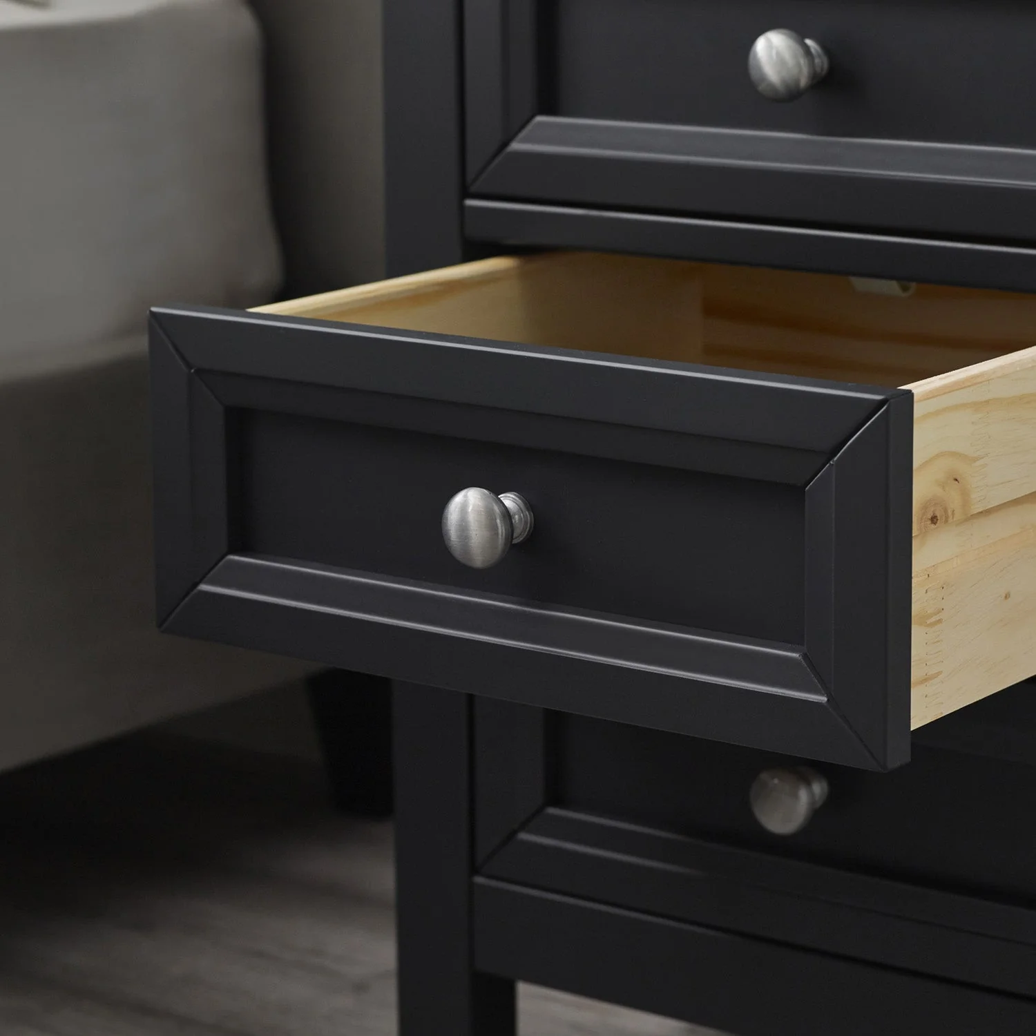 Marisol 3 Drawer Bedside Anthracite - Image 7