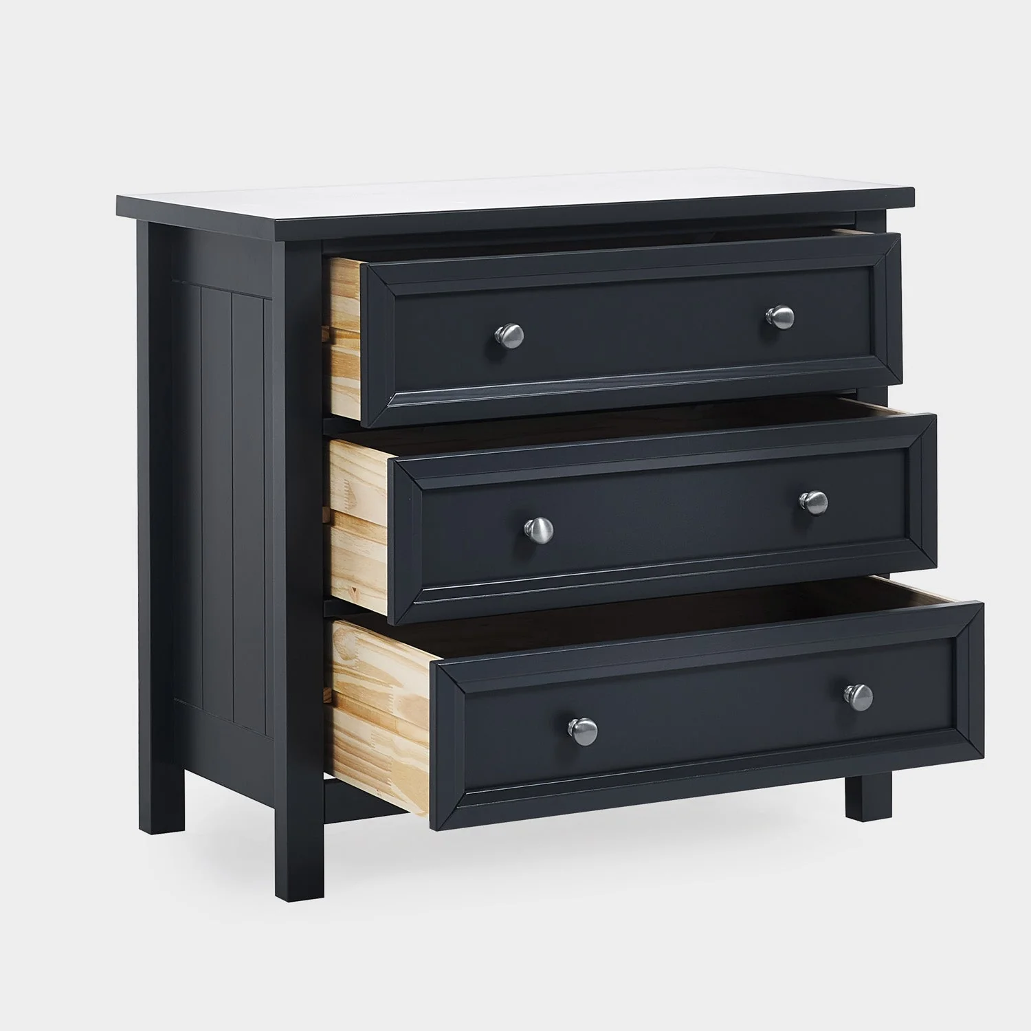 Marisol 3 Drawer Wide Chest Anthracite - Image 4
