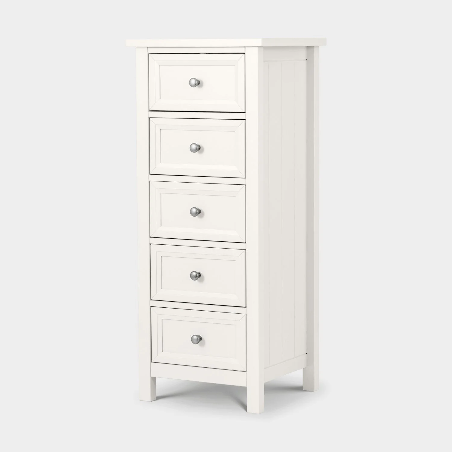 Marisol 5 Drawer Tall Chest Surf White - Image 2