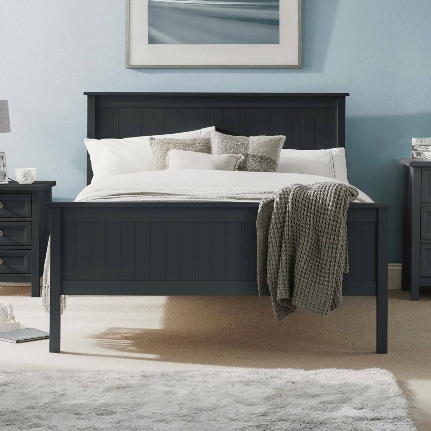 Marisol Bed Frame Single Anthracite - Image 2