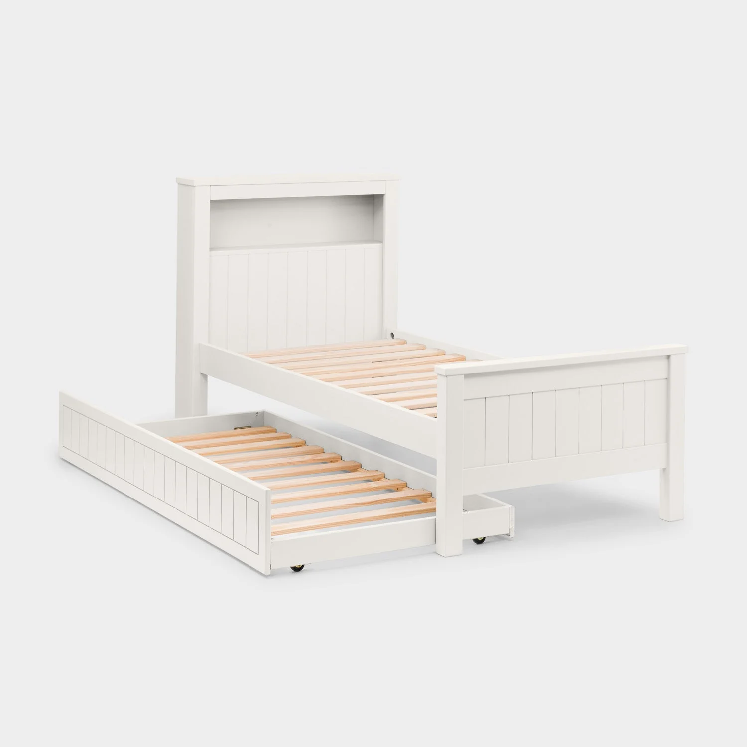 Marisol Bed Frame Single Surf White - Image 2