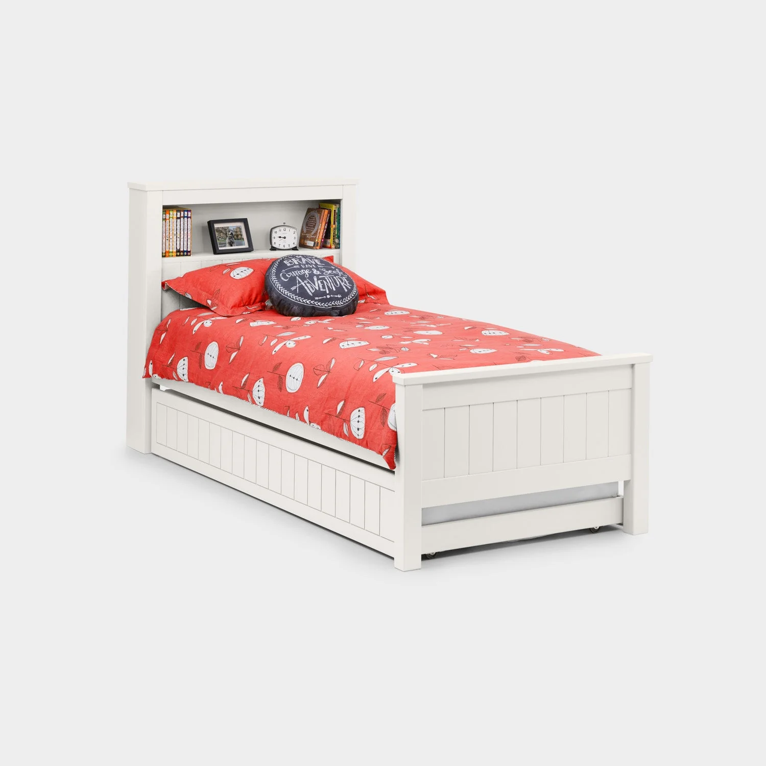 Marisol Bed Frame Single Surf White - Image 4