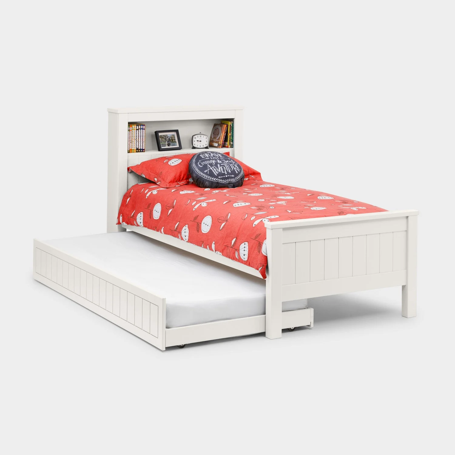 Marisol Bed Frame Single Surf White - Image 5